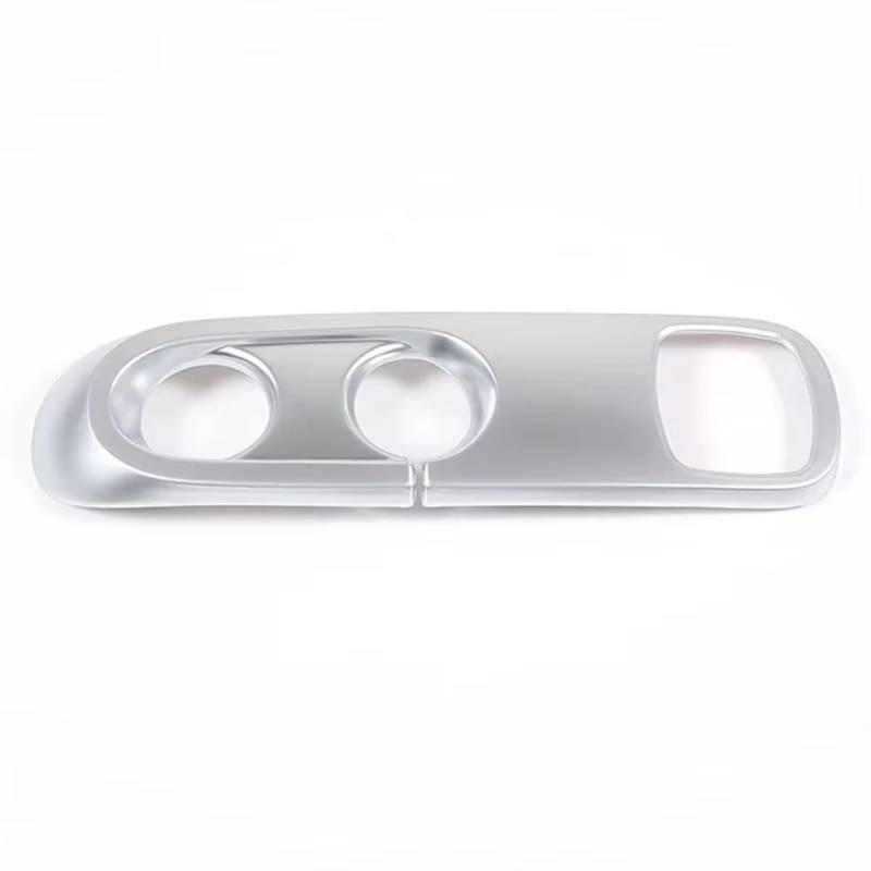 NNJIEUPO Navigationsleistenabdeckung Kompatibel Mit Smart Für Fortwo 451 2009 2010 2011 2012 2013 2014 2015 1 Stück Auto-Mittelkonsole Getriebeabdeckung Dekoration(Silver) von NNJIEUPO