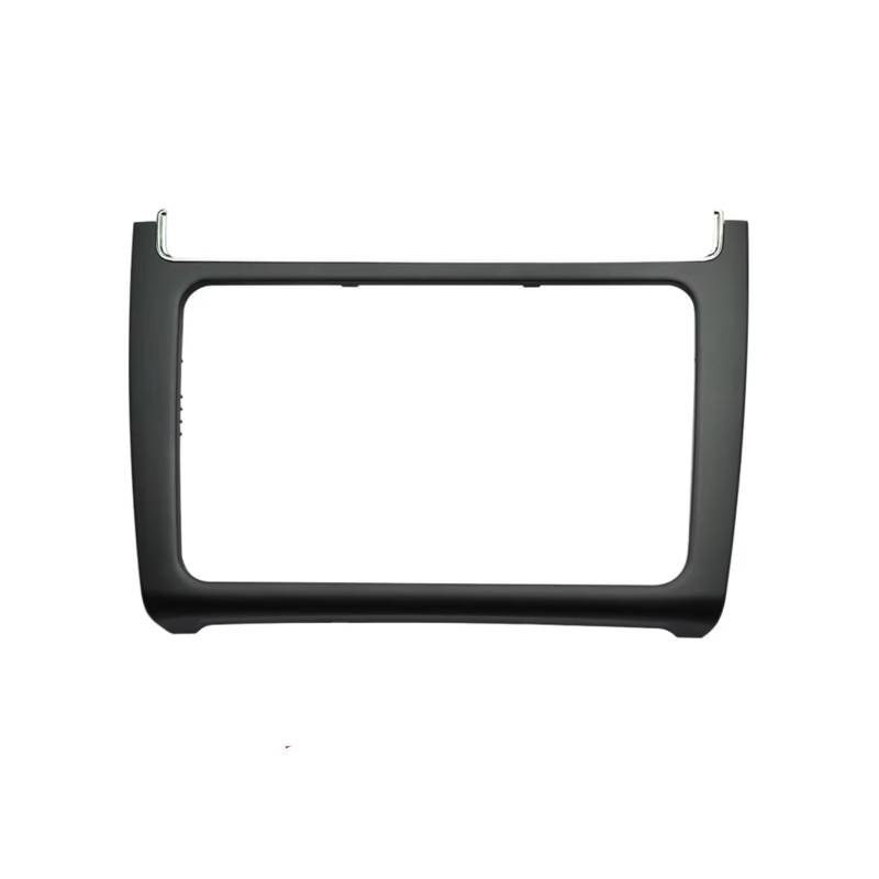 NNJIEUPO Navigationsleistenabdeckung Kompatibel Mit VW Für Polo 2014 2015 2016 2017 1 Stück Auto-Armaturenbrett Umbaurahmen-Kit Radio-Audio-Blendenverkleidung(Matte Black) von NNJIEUPO