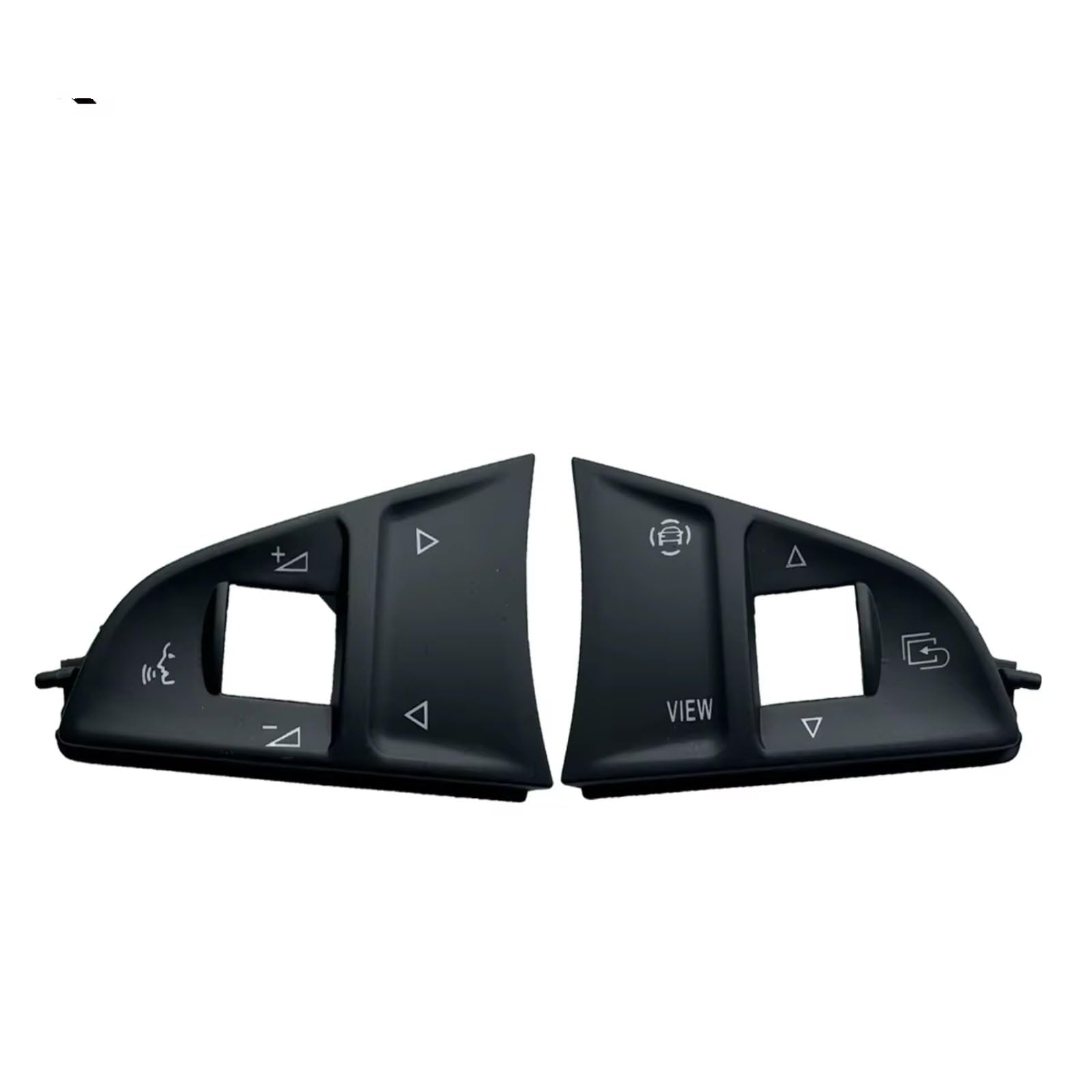 Navigationsleistenabdeckung Kompatibel Mit Skoda Für Octavia Für Superb Für Fabia 1/2/4 Stück Lenkradschalter-Tastenabdeckung Zierleiste Mittelkonsolen-Ornamente 3V0919719F(Button Covers-2PCS) von NNJIEUPO