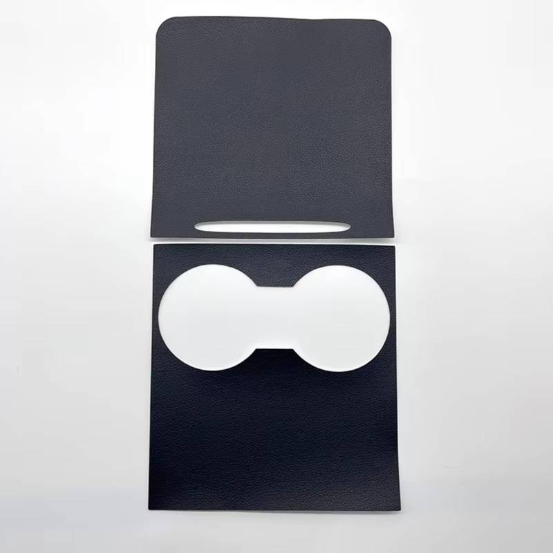 Navigationsleistenabdeckung Kompatibel Mit Tesla Für Model Y 2021 2022 2023 1 Stück Dekorative Rahmen Für Die Mittelkonsole Folie Für Die Mittelkonsole Ornamente Für Die Mittelkonsole(Black PU) von NNJIEUPO