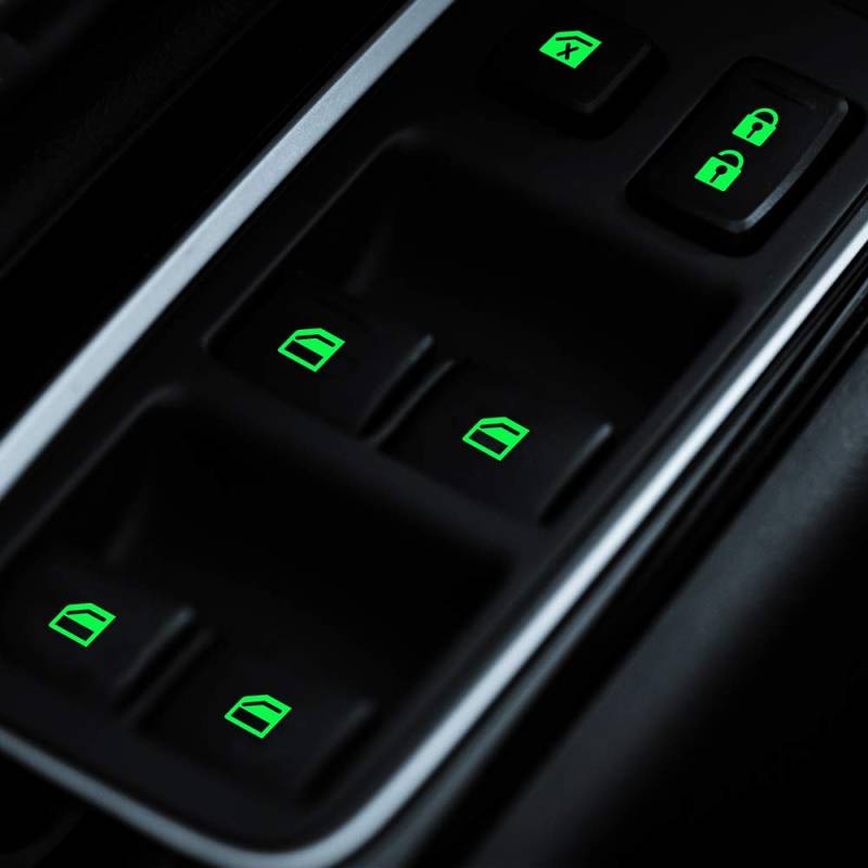 Auto Styling Leuchtet Für Mitsubishi ASX Outlander 2013 2016 201 Autotür Fensterheber Fenster Button Aufkleber Auto Aufkleber von NNMNBV