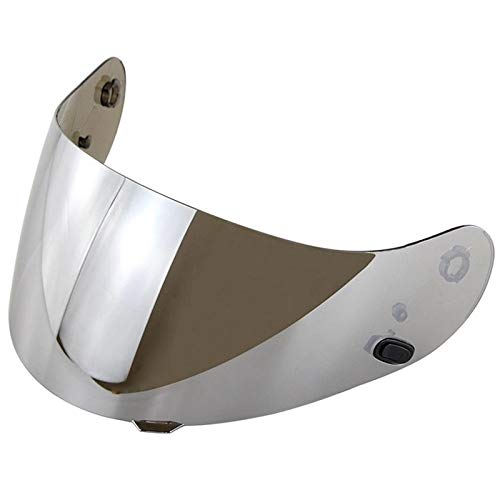 OHNE LOGO FJY-VISIER, Motorradvisier FOR HJC-16 CL CL-17 CS-15 CS-R2 CS-15 FG-15 TR-1 Teil der Linse für CS-R1 Wappen der Scheiben des Motorrads silber von No Logo