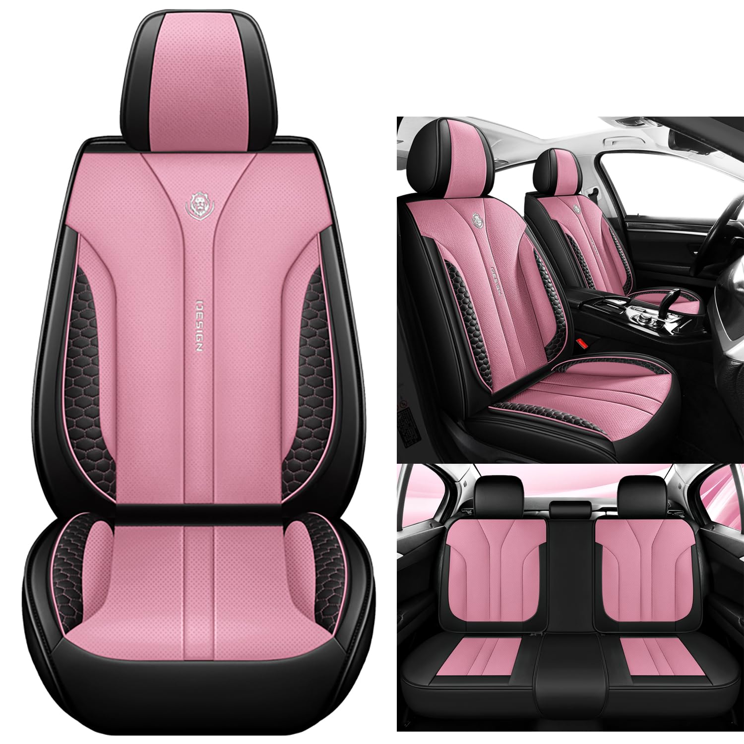 NOBQUA Premium Universelle Autositzbezüge aus PU-Leder für 5 Sitze – Wasserdicht, Kratzfest, Atmungsaktiv, rutschfest, Leicht zu Reinigen–Passend für SUV, Kombi, Limousine, Van–Sitzschutz Komplettset NOBQUA Premium Universelle Autositzbezüge aus PU-Leder für 5 Sitze – Wasserdicht, Kratzfest, Atmungsaktiv, rutschfest, Leicht zu Reinigen–Passend für SUV, Kombi, Limousine, Van–Sitzschutz Komplettset von NOBQUA