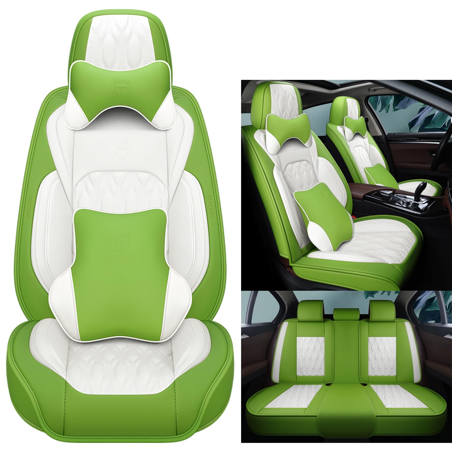 NOBQUA Premium Universelle Autositzbezüge aus PU-Leder für 5 Sitze – Wasserdicht, Kratzfest, Atmungsaktiv, rutschfest, Leicht zu Reinigen–Passend für SUV, Kombi, Limousine, Van–Sitzschutz Komplettset NOBQUA Premium Universelle Autositzbezüge aus PU-Leder für 5 Sitze – Wasserdicht, Kratzfest, Atmungsaktiv, rutschfest, Leicht zu Reinigen–Passend für SUV, Kombi, Limousine, Van–Sitzschutz Komplettset von NOBQUA