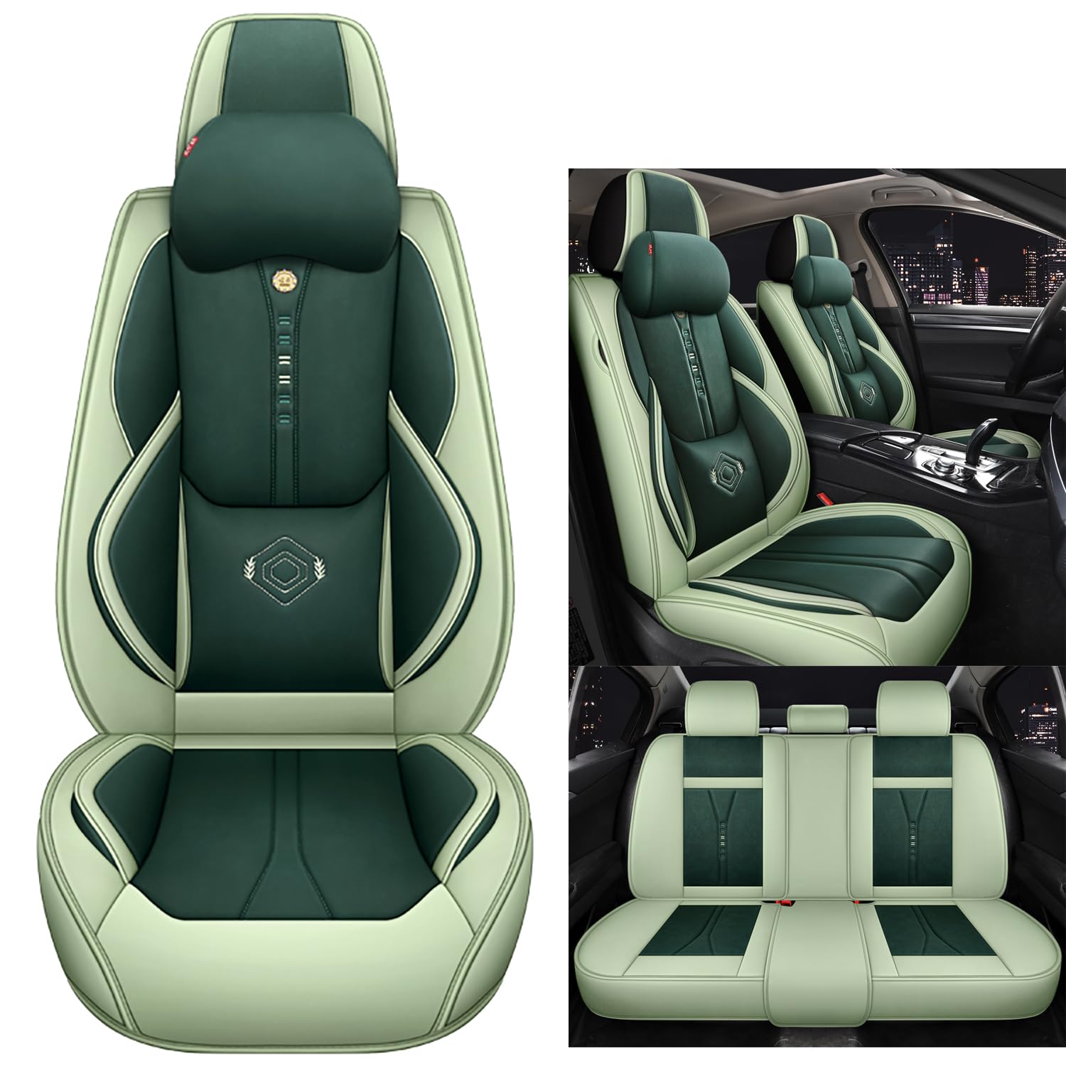 NOBQUA Premium Universelle Autositzbezüge aus PU-Leder für 5 Sitze – Wasserdicht, Kratzfest, Atmungsaktiv, rutschfest, Leicht zu Reinigen–Passend für SUV, Kombi, Limousine, Van–Sitzschutz Komplettset NOBQUA Premium Universelle Autositzbezüge aus PU-Leder für 5 Sitze – Wasserdicht, Kratzfest, Atmungsaktiv, rutschfest, Leicht zu Reinigen–Passend für SUV, Kombi, Limousine, Van–Sitzschutz Komplettset von NOBQUA