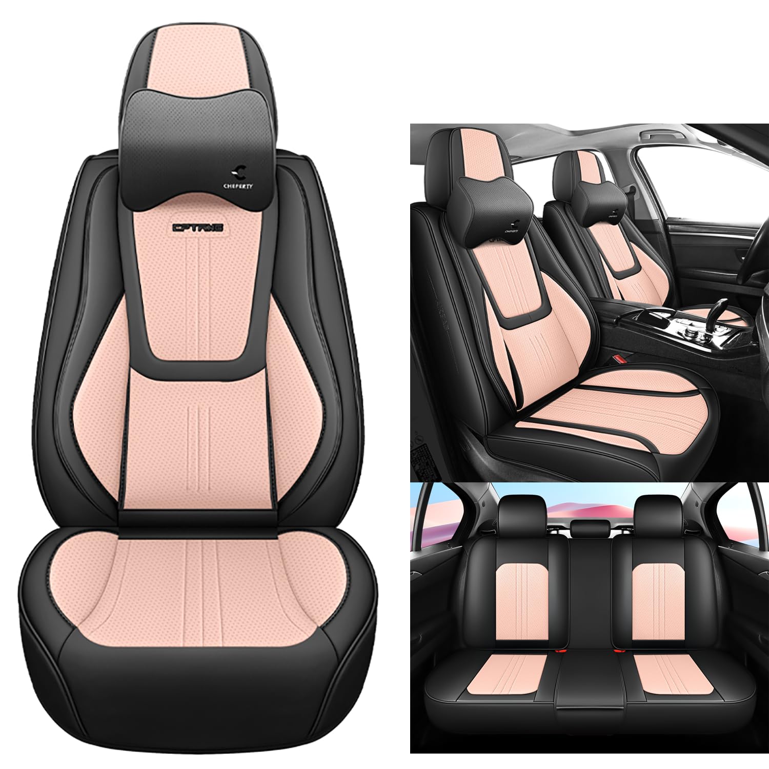 NOBQUA Premium Universelle Autositzbezüge aus PU-Leder für 5 Sitze – Wasserdicht, Kratzfest, Atmungsaktiv, rutschfest, Leicht zu Reinigen–Passend für SUV, Kombi, Limousine, Van–Sitzschutz Komplettset NOBQUA Premium Universelle Autositzbezüge aus PU-Leder für 5 Sitze – Wasserdicht, Kratzfest, Atmungsaktiv, rutschfest, Leicht zu Reinigen–Passend für SUV, Kombi, Limousine, Van–Sitzschutz Komplettset von NOBQUA