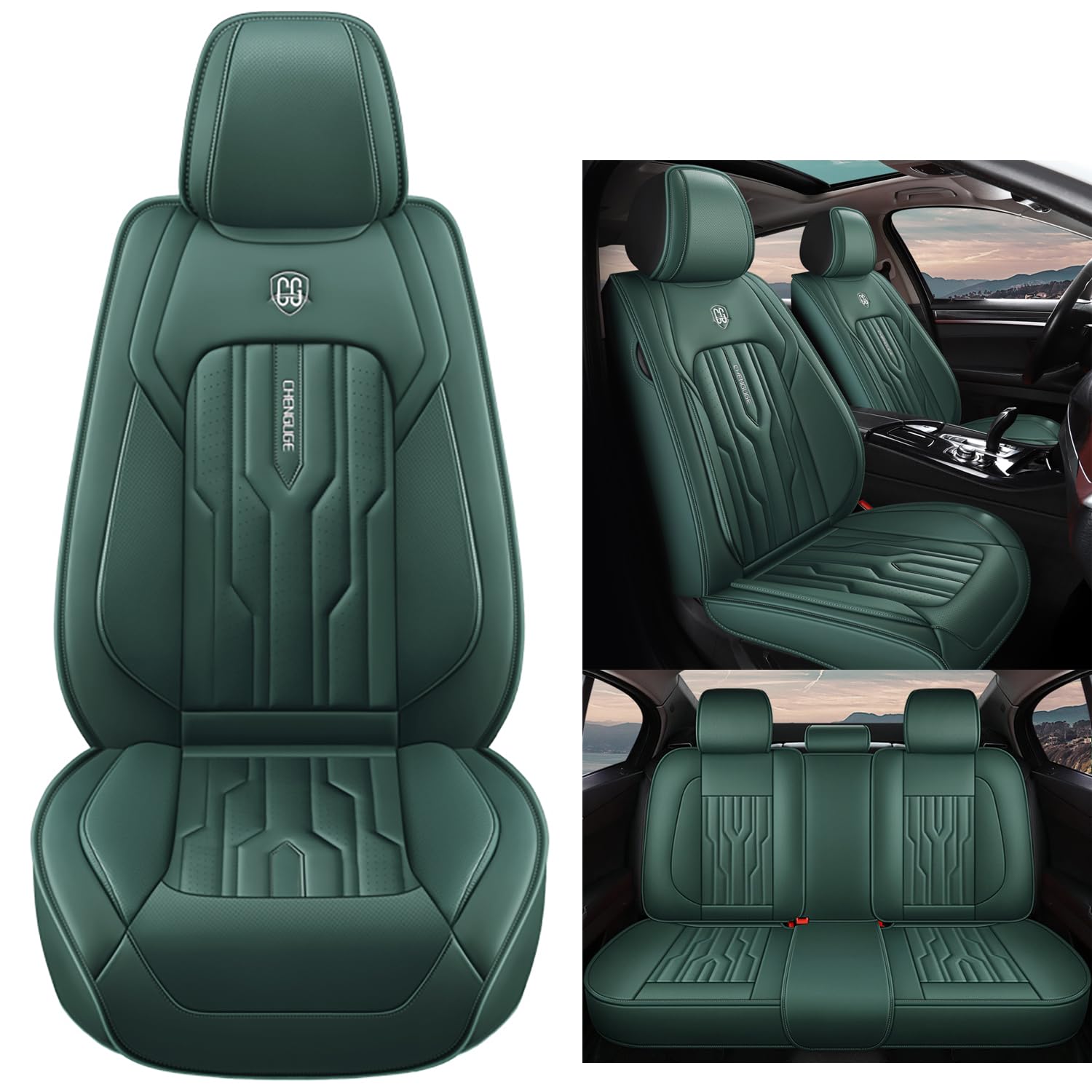 NOBQUA Premium Universelle Autositzbezüge aus PU-Leder für 5 Sitze – Wasserdicht, Kratzfest, Atmungsaktiv, rutschfest, Leicht zu Reinigen–Passend für SUV, Kombi, Limousine, Van–Sitzschutz Komplettset NOBQUA Premium Universelle Autositzbezüge aus PU-Leder für 5 Sitze – Wasserdicht, Kratzfest, Atmungsaktiv, rutschfest, Leicht zu Reinigen–Passend für SUV, Kombi, Limousine, Van–Sitzschutz Komplettset von NOBQUA