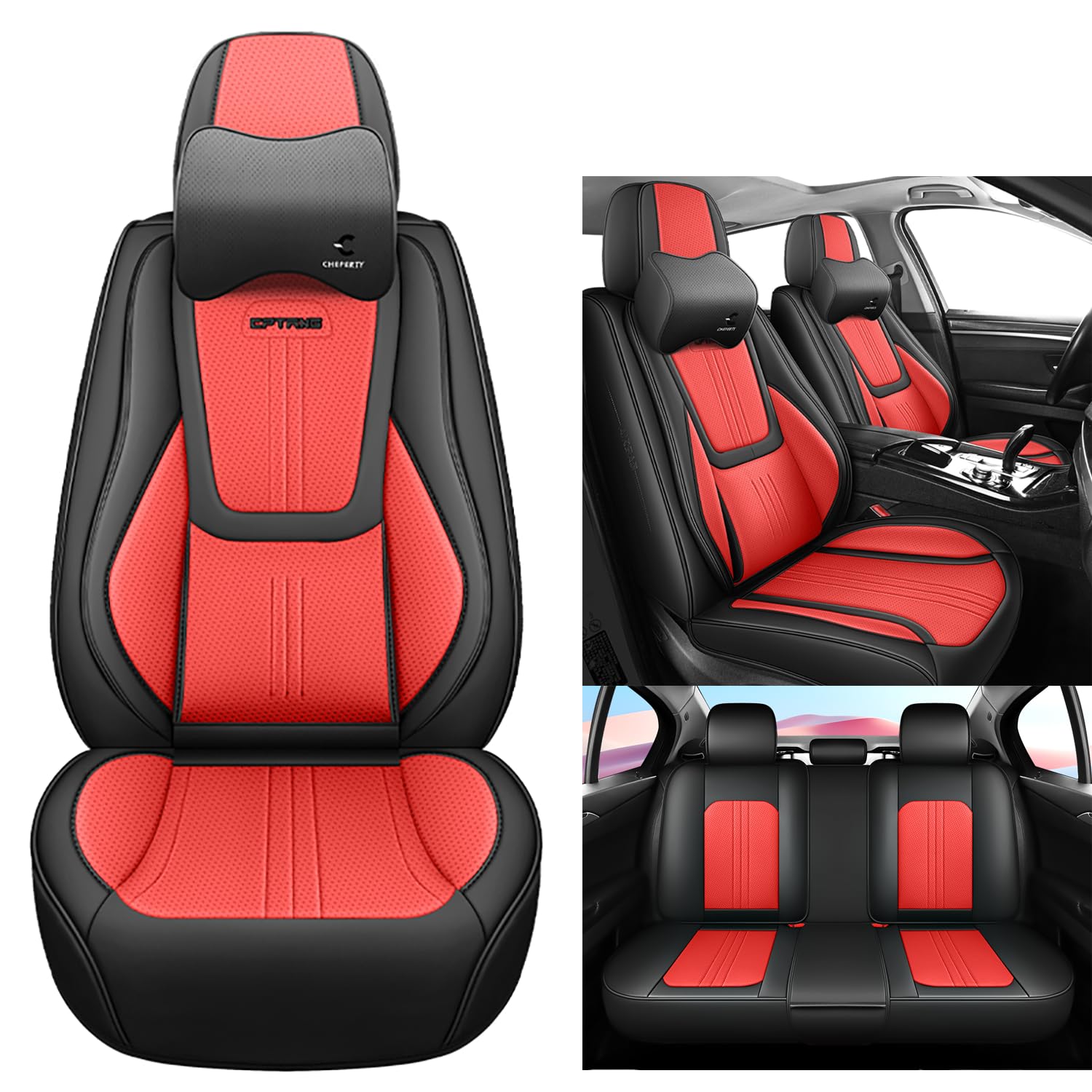NOBQUA Premium Universelle Autositzbezüge aus PU-Leder für 5 Sitze – Wasserdicht, Kratzfest, Atmungsaktiv, rutschfest, Leicht zu Reinigen–Passend für SUV, Kombi, Limousine, Van–Sitzschutz Komplettset NOBQUA Premium Universelle Autositzbezüge aus PU-Leder für 5 Sitze – Wasserdicht, Kratzfest, Atmungsaktiv, rutschfest, Leicht zu Reinigen–Passend für SUV, Kombi, Limousine, Van–Sitzschutz Komplettset von NOBQUA