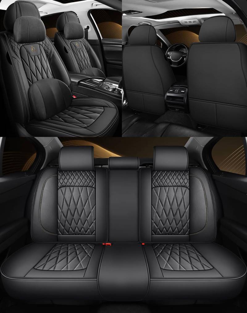 NOBQUA Sitzbezüge Auto Autositzbezüge Universal Set für BMW 1er 2er 3er 4er 5er 6er i4 i5 X1 X2 X3 X4 X5 X6 X7 Auto Zubehör von NOBQUA