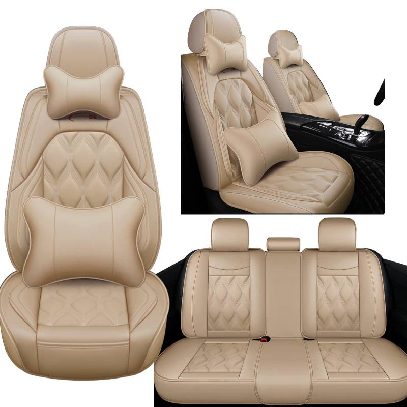 NOBQUA Sitzbezüge Auto Autositzbezüge Universal Set für Mercedes-Benz CLK-Klasse CLK 200 C208 CLK 230 C208 CLK 320 C208 CLK 430 С208 CLK 200K CLK 240 C209 CLK 500 C209 Auto Zubehör von NOBQUA