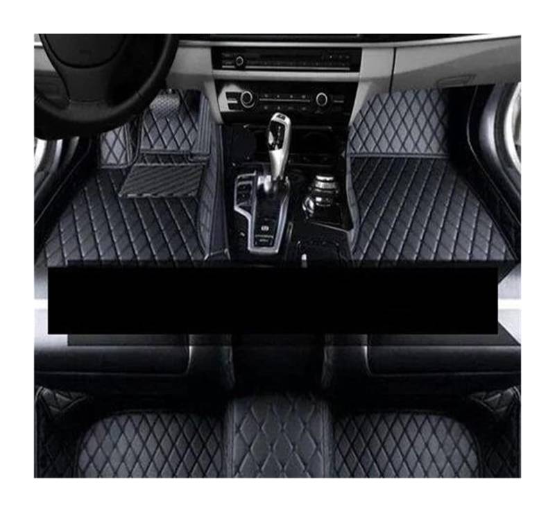 Automatten Auto Fußmatten Für Cayman S 987 1 987 2 2006-2012 Leder Auto Boden Matte Auto Zubehör Innen Automatte Fußmatte (Farbe : Schwarz Schwarz) von NOCHE