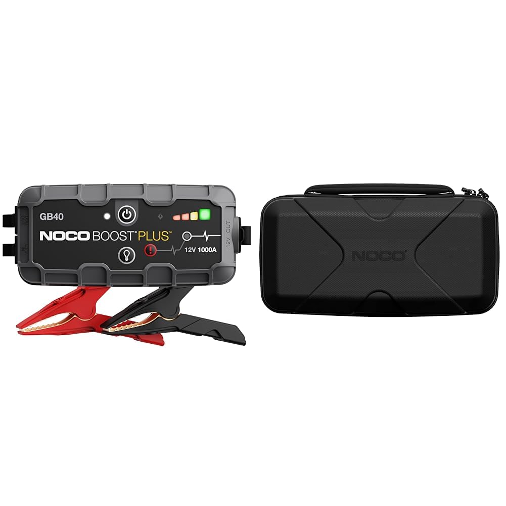 NOCO Boost Plus GB40 1000A 12V UltraSafe Starthilfe Powerbank & GBC101 Boost X Eva-Schutzhülle für GBX45 UltraSafe-Lithium-Starthilfen NOCO Boost Plus GB40 1000A 12V UltraSafe Starthilfe Powerbank & GBC101 Boost X Eva-Schutzhülle für GBX45 UltraSafe-Lithium-Starthilfen von NOCO