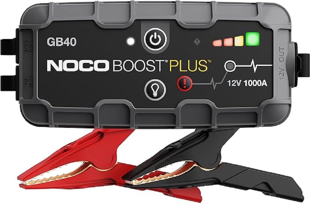 NOCO Boost Plus GB40 1000A 12V UltraSafe Starthilfe Powerbank & GBC102 Boost X Eva-Schutzhülle für GBX55 UltraSafe-Lithium-Starthilfen von NOCO