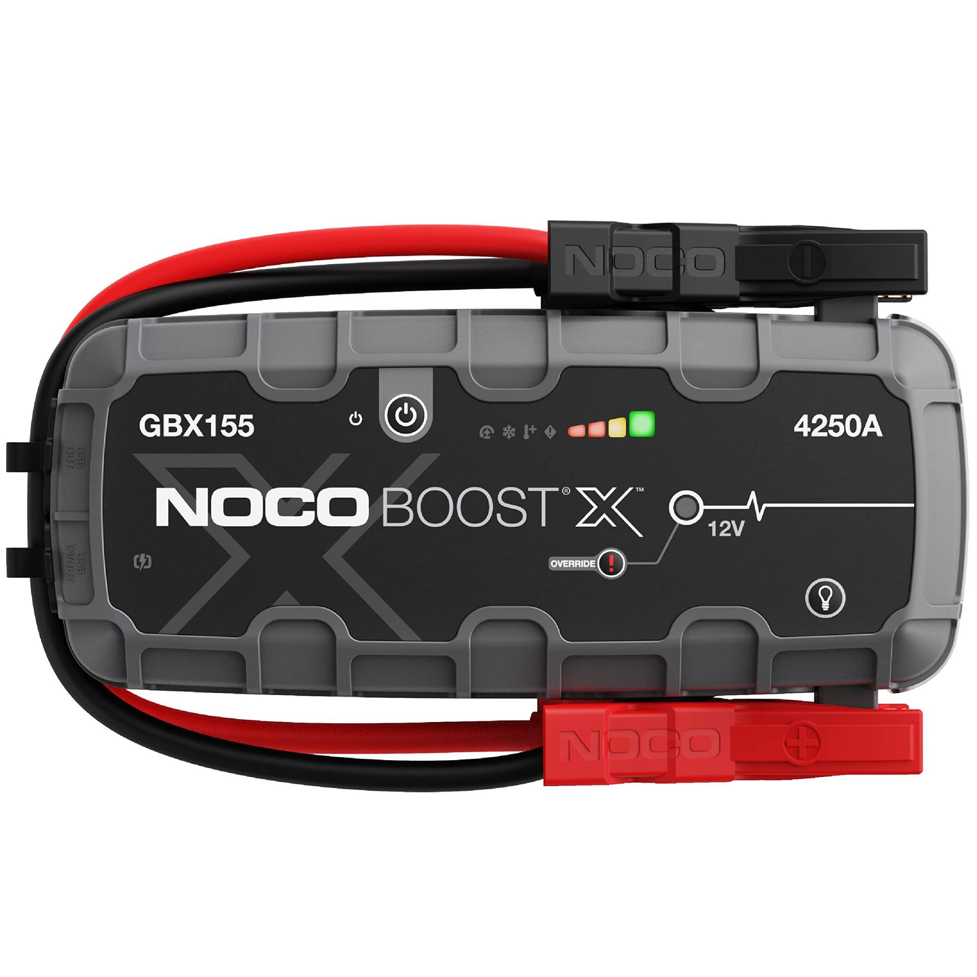 NOCO Boost X GBX155 4250A 12V UltraSafe Starthilfe Powerbank, Auto Batterie Booster, Tragbare USB Ladegerät, Starthilfekabel und Überbrückungskabel für bis zu 10,0-L Benzin und 8,0-L Dieselmotoren von NOCO