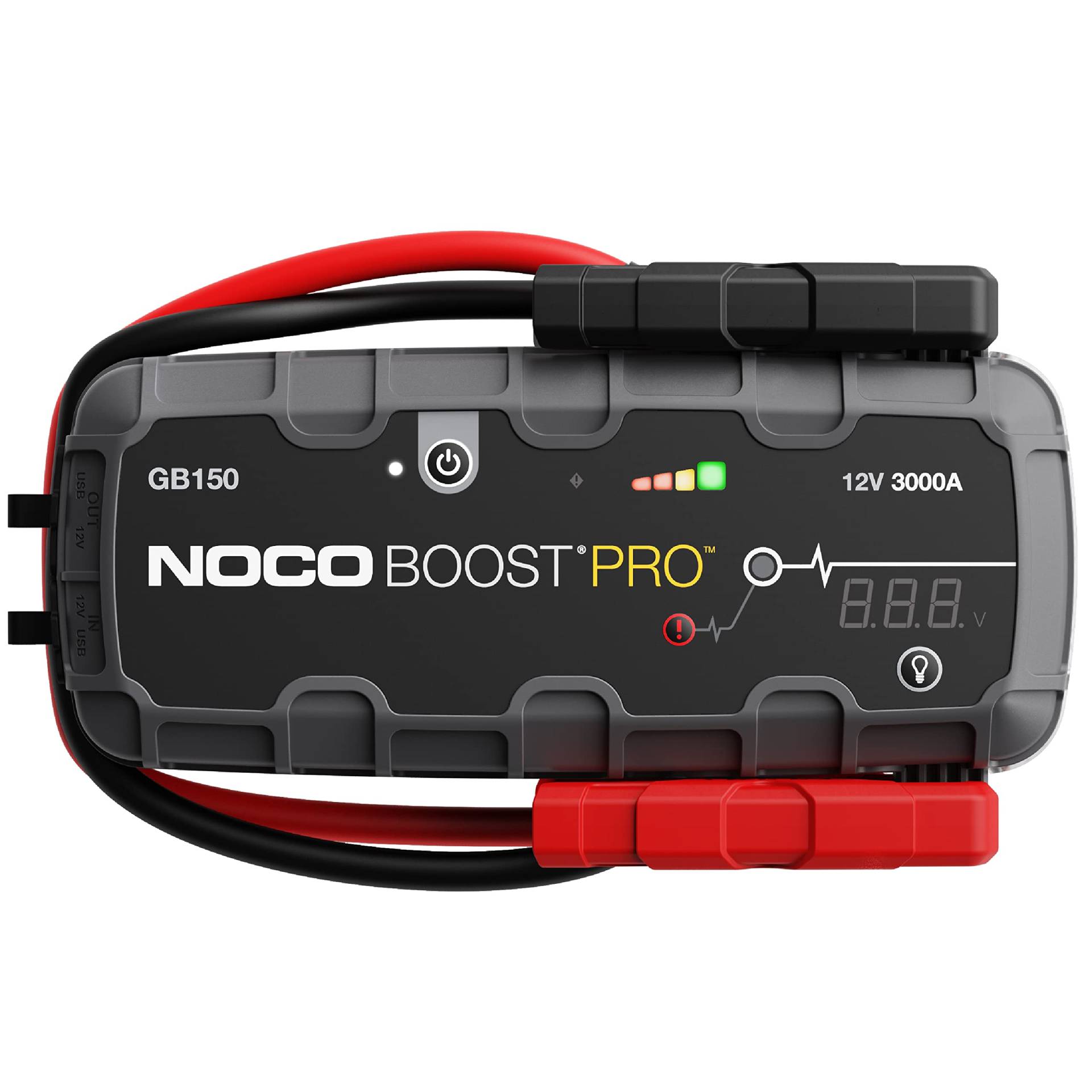 NOCO Boost Pro GB150, 3000A - 12V UltraSafe Starthilfe Powerbank, Auto Batterie , Tragbare USB Ladegerät, Starthilfekabel und Überbrückungskabel für bis zu 9,0L Benzin und 7,0L Dieselmotoren von NOCO