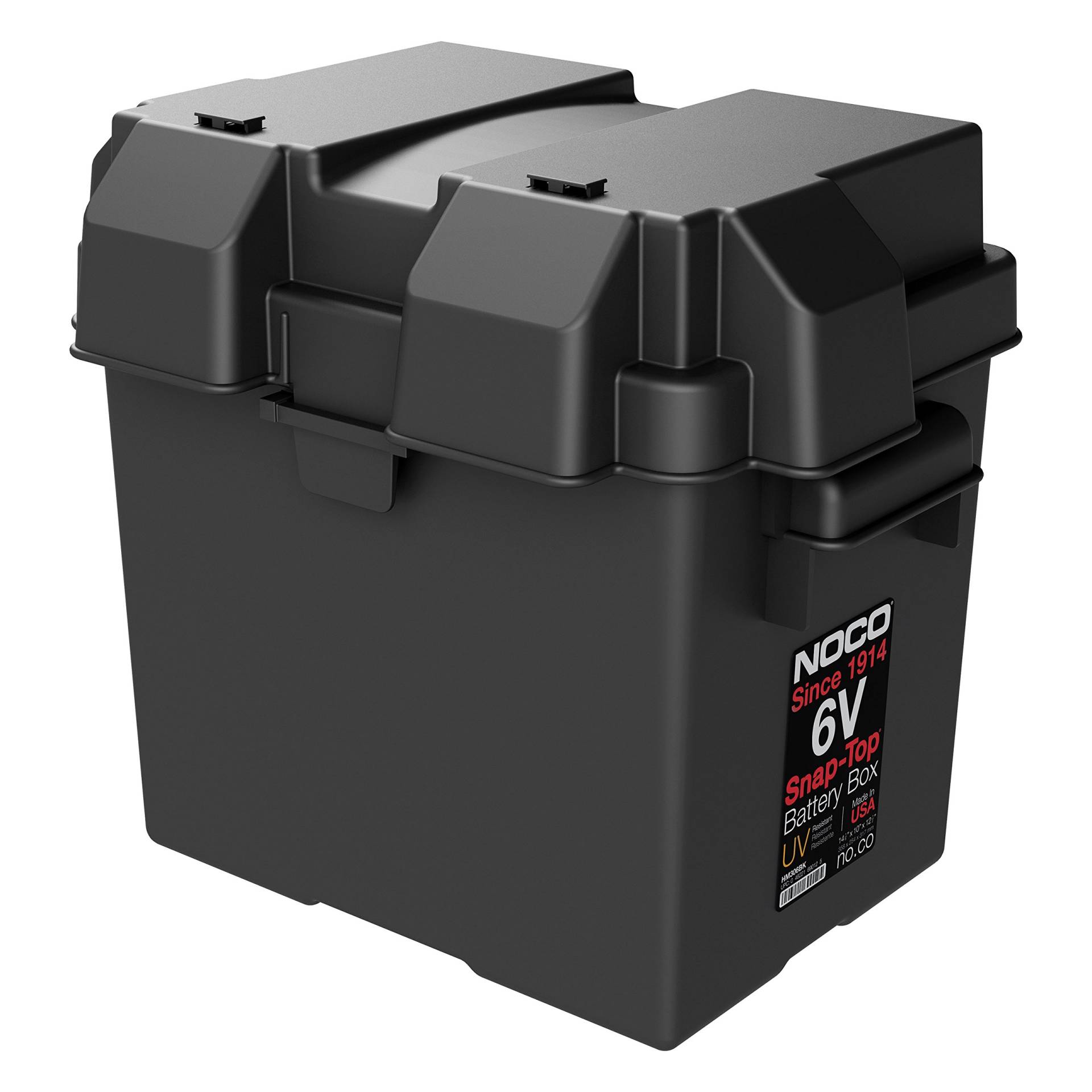 NOCO Snap-Top HM306BKS Batteriebox, 6 V Outdoor wasserdichte Batteriebox für Marine, Automobil, Wohnmobil, Boot, Wohnmobil und Reiseanhänger Batterien von NOCO