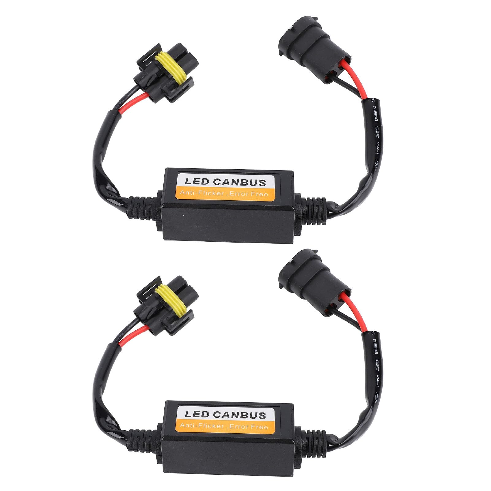 NOENNULL 2 Stück LED-Scheinwerfer Decoder Canbus Error Canceller,Anti-Flicker-Harness für H8 H9 H11 Scheinwerfer Widerstand Kondensator Kit Plug Play Fahrzeug Glühbirne Fix NOENNULL 2 Stück LED-Scheinwerfer Decoder Canbus Error Canceller,Anti-Flicker-Harness für H8 H9 H11 Scheinwerfer Widerstand Kondensator Kit Plug Play Fahrzeug Glühbirne Fix von NOENNULL
