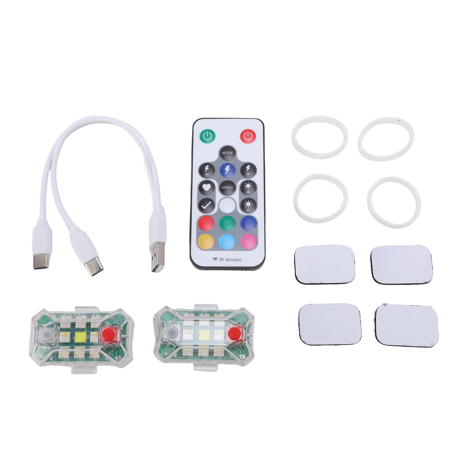 NOENNULL 2pcs Drahtlose LED -Blitzlichter IP65 Bewertet Anti -Kollision Fernbedienungssteuerelempflichter Wiederaufladbarer RGB -Strobe -Warnlichter für den Outdoor NOENNULL 2pcs Drahtlose LED -Blitzlichter IP65 Bewertet Anti -Kollision Fernbedienungssteuerelempflichter Wiederaufladbarer RGB -Strobe -Warnlichter für den Outdoor von NOENNULL