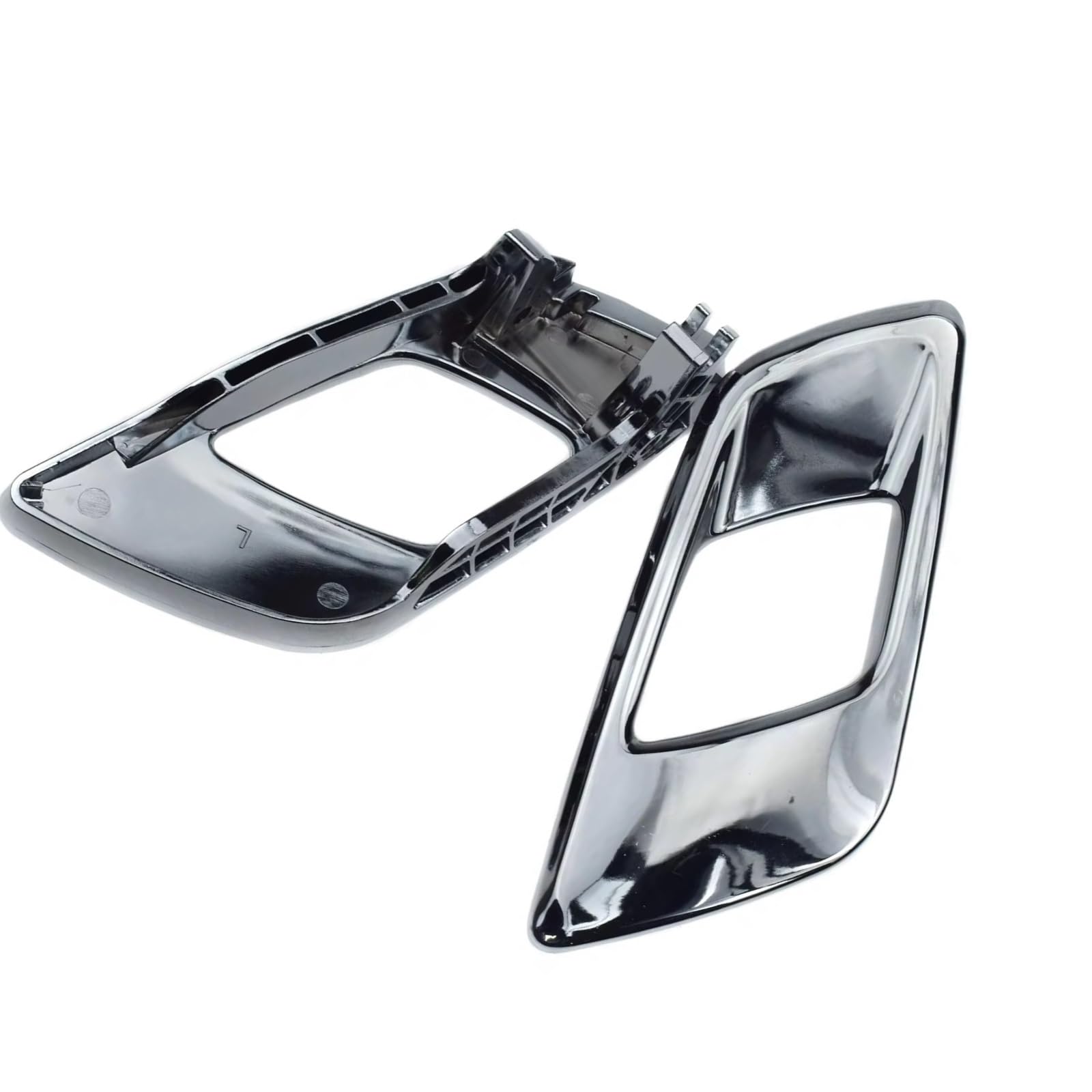 NOEyoue Auto-Innentürgriff Kompatibel Mit Mazda Für BT-50 2012 2013 2014 2015 2016 2017 2018 2019 2020 Silber Chrom-Innentürgriff Autozubehör OEM: AB39-21971 AB39-21970 von NOEyoue