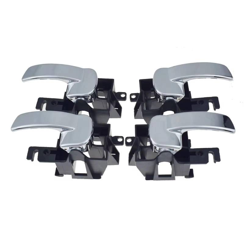 NOEyoue Auto-Innentürgriff Kompatibel Mit Nissan Für Navara D40 2005–2013 4 Stück Autozubehör Chrom Innentürgriff Links/rechts OEM: 80670-4X02B 80671-4X02B von NOEyoue