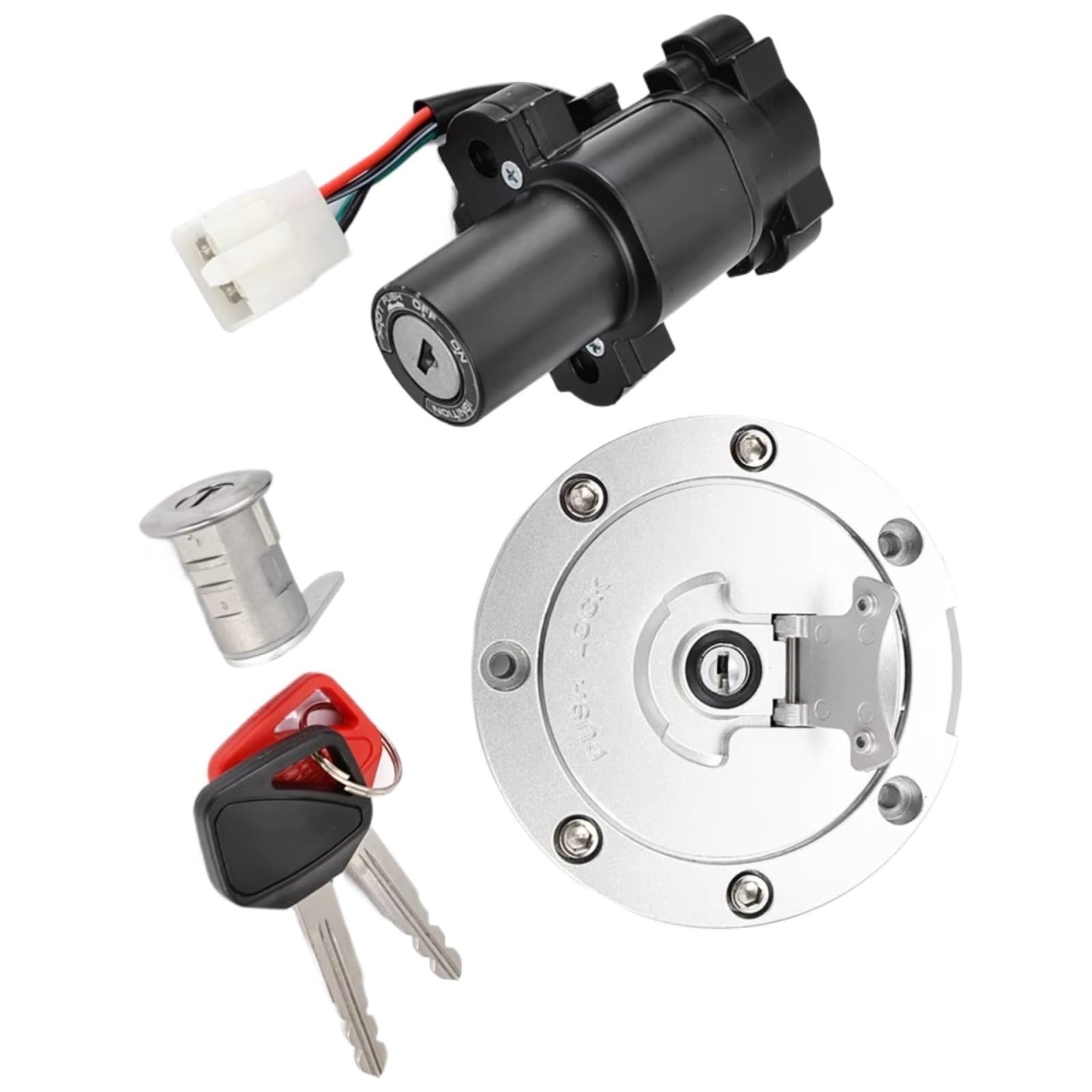 NOEyoue Zündschloss Für CB900 Für CB919 Für Hornet 2002-2007 Für CBF500 2004-2005 Für CBF1000 2006-2010 Motorrad Tankdeckel Cover Lock NOEyoue Zündschloss Für CB900 Für CB919 Für Hornet 2002-2007 Für CBF500 2004-2005 Für CBF1000 2006-2010 Motorrad Tankdeckel Cover Lock von NOEyoue