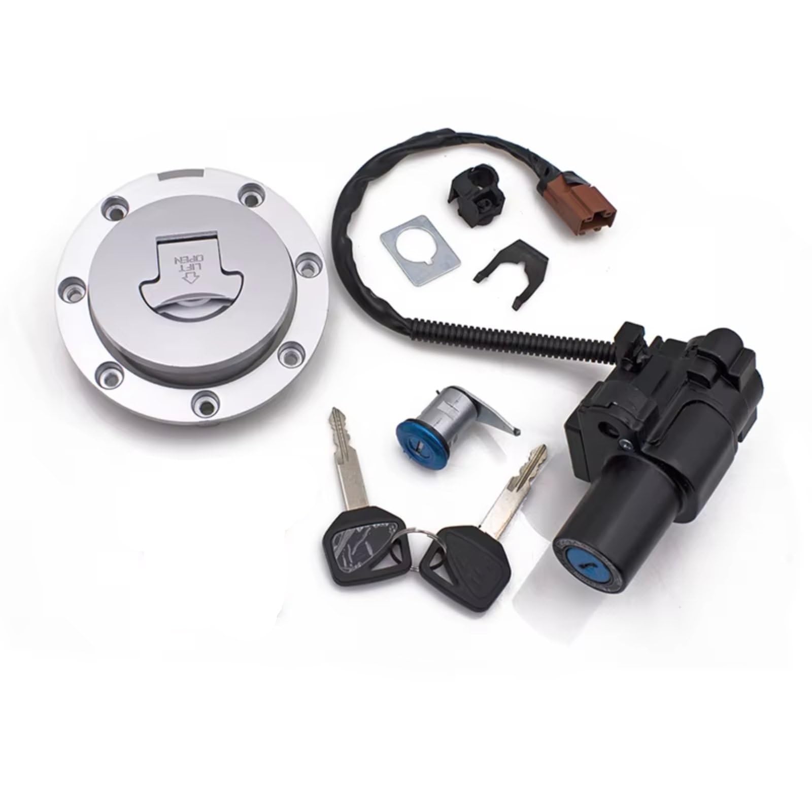 NOEyoue Zündschloss Für CBR1000RR 2008-2014 Für CBR600RR 2007-2014 Motorrad Zündschloss Für Tankdeckel Für Sitz Schloss Schlüssel Motorrad Zubehör NOEyoue Zündschloss Für CBR1000RR 2008-2014 Für CBR600RR 2007-2014 Motorrad Zündschloss Für Tankdeckel Für Sitz Schloss Schlüssel Motorrad Zubehör von NOEyoue