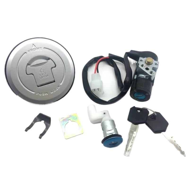NOEyoue Zündschloss Für CBR125R 2004-2005 Für CBR125RS 2005-2007 Für CBR125RW 2005-2010 Motorrad Zündschloss Tankdeckel Für Sitz Lock Key Set von NOEyoue