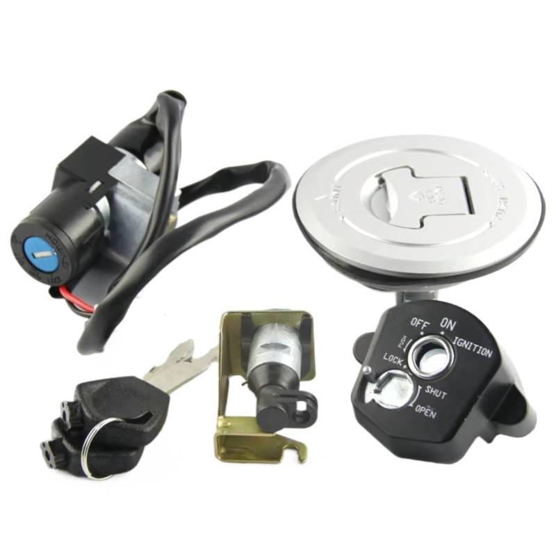 NOEyoue Zündschloss Für CBR125RS 2012-2016 Für CBR125RF 2016 Für CBR125R JC50 2011-2018 Motorrad Tankdeckel Abdeckung Lock Set Motorrad Zubehör von NOEyoue