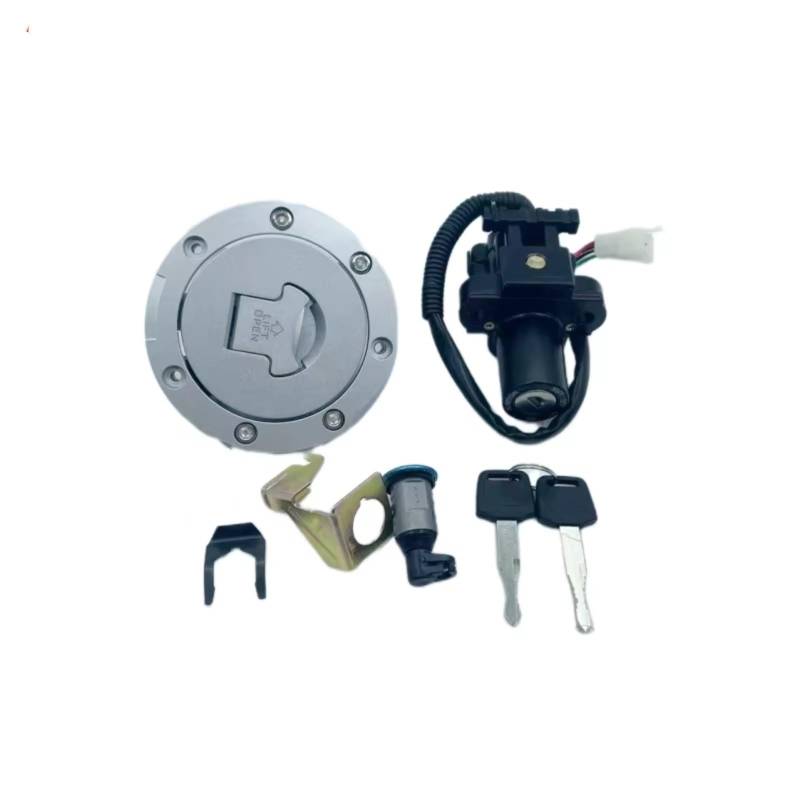 NOEyoue Zündschloss Für CBR600 2001-2006 Für CBR600RR Für CBR100RR 2004-2007 Für VTR1000 Motorrad Schloss Zündschloss Tankdeckel Abdeckung Lock Key Set von NOEyoue
