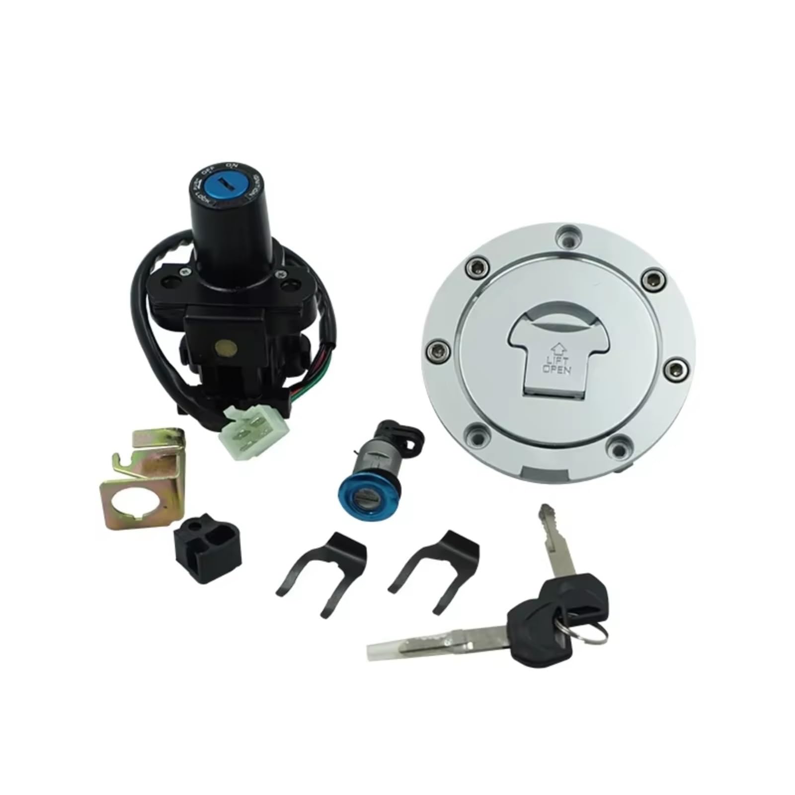 NOEyoue Zündschloss Für CBR600F4/F4I 2001-2006 Für CBR600RR 2003-2006 Für CBR1000RR 2004-2007 Motorrad Zündschloss Für Tankdeckel Für Sitz Lock Key Set NOEyoue Zündschloss Für CBR600F4/F4I 2001-2006 Für CBR600RR 2003-2006 Für CBR1000RR 2004-2007 Motorrad Zündschloss Für Tankdeckel Für Sitz Lock Key Set von NOEyoue