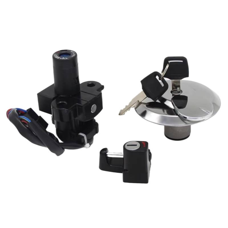 NOEyoue Zündschloss Für CLR125 Für City Fly 1998 Für XR125L 2003-2008 35010-KFT-620 Motorrad Tankdeckel Abdeckung Lock Set Motorrad Ersatz Teile von NOEyoue
