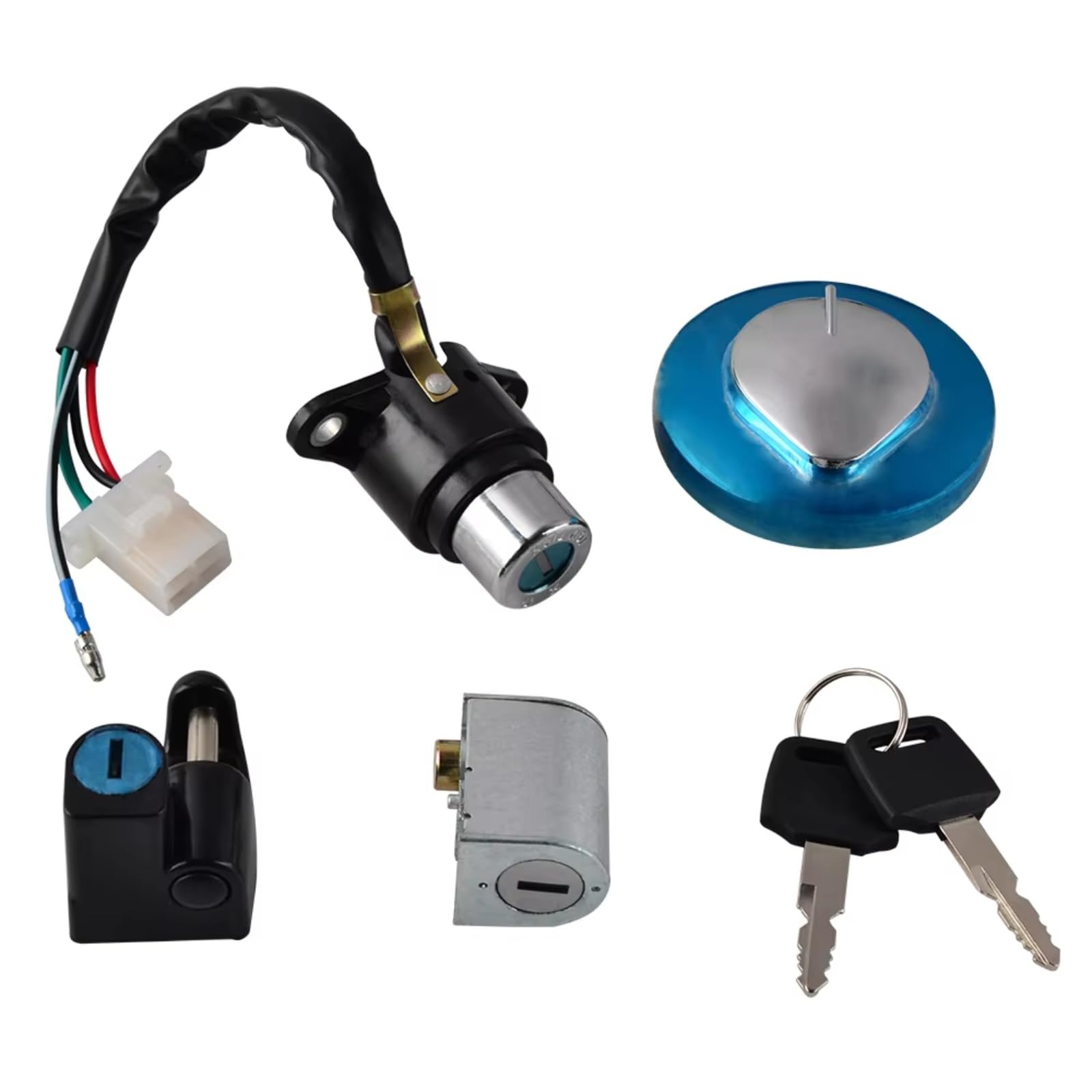 NOEyoue Zündschloss Für CMX250 Für Rebel 250 1987-2015 Für CA125 1995-1999 Tankdeckel Schloss Helm Schloss Zündschloss Schlüssel Motorrad Zubehör NOEyoue Zündschloss Für CMX250 Für Rebel 250 1987-2015 Für CA125 1995-1999 Tankdeckel Schloss Helm Schloss Zündschloss Schlüssel Motorrad Zubehör von NOEyoue
