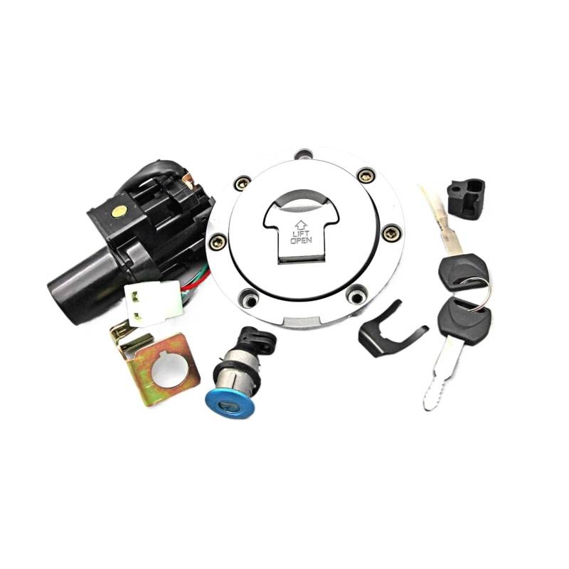 NOEyoue Zündschloss Für NT650 Für Deauville Hawk 1998-2005 Für NT700V Für Deauville 2006-2010 Motorrad Zündschloss Für Tankdeckel Abdeckung Für Sitzschloss Set(Complete Set) von NOEyoue
