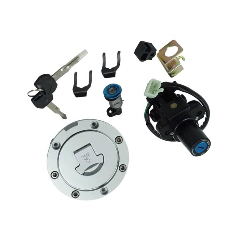 NOEyoue Zündschloss Für Nt650 Für Deauville Hawk 1998-2005 Für Nt700v Für Deauville 2006-2010 Motorrad Zündschloss Für Tankdeckel Für Sitz Lock Key Set von NOEyoue