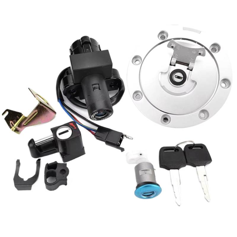 NOEyoue Zündschloss Für VT250 MC20 Spada Für CB400 Für CB400SF 1992 1993 1994 1995 1996 1997 1998 Motorrad Zündschloss Tankdeckel Für Sitz Lock Key Set von NOEyoue