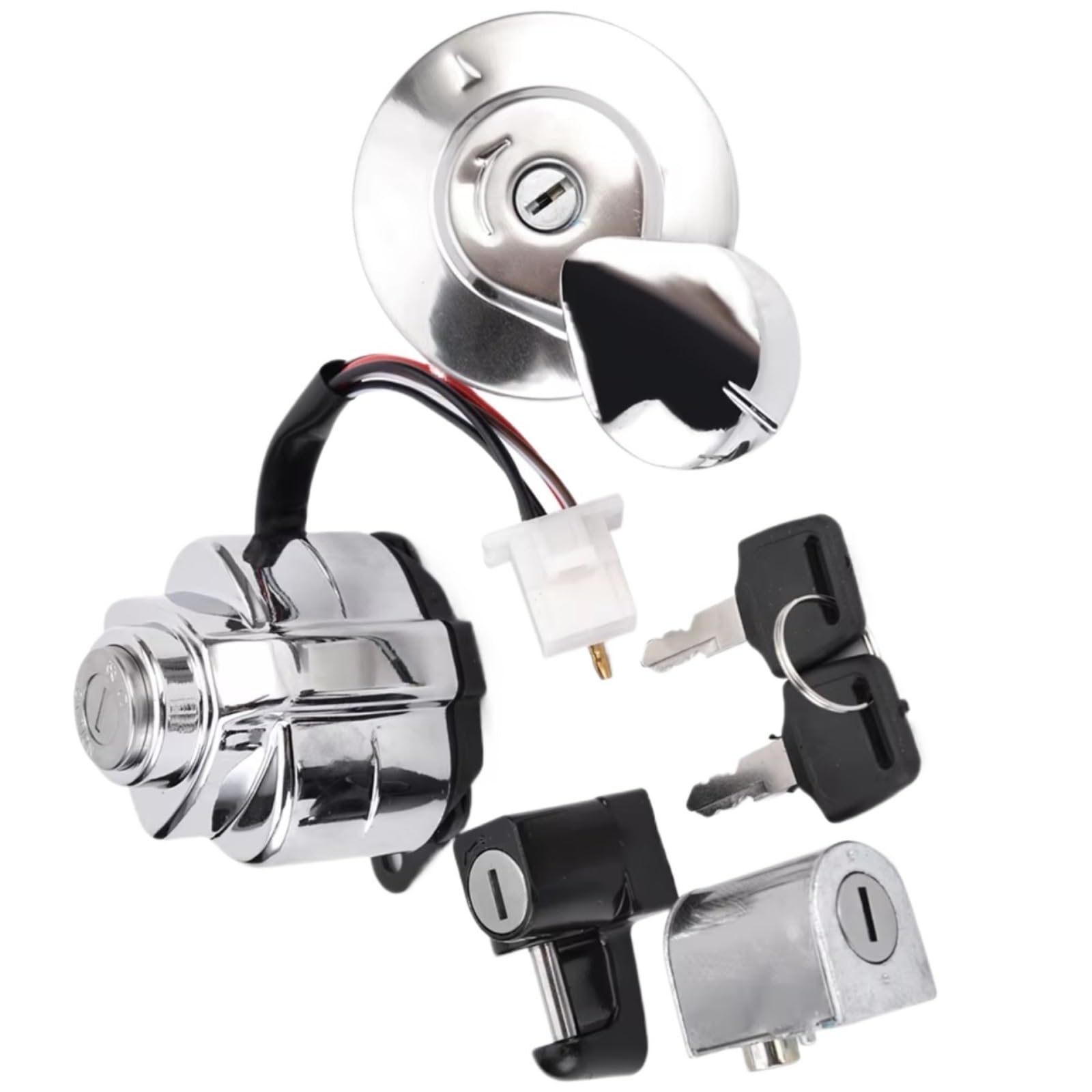 NOEyoue Zündschloss Für VT600 1988-2008 Für Shadow 400 2000-2002 Motorrad Zündschloss Für Tankdeckel Lock Key Kit Motorrad Zubehör NOEyoue Zündschloss Für VT600 1988-2008 Für Shadow 400 2000-2002 Motorrad Zündschloss Für Tankdeckel Lock Key Kit Motorrad Zubehör von NOEyoue