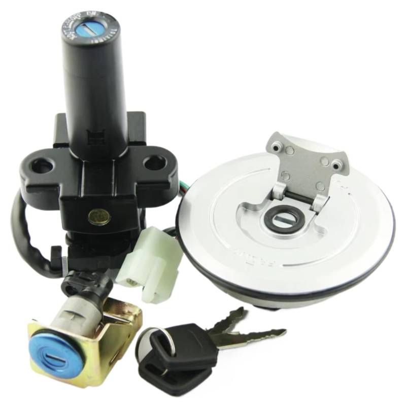 NOEyoue Zündschloss Für X4 Für CB1300 1997 1998 1999 2000 Zubehör Motorrad Zündschloss Kit Montage Für Tankdeckel Tank Abdeckung Mit 2 Schlüssel von NOEyoue