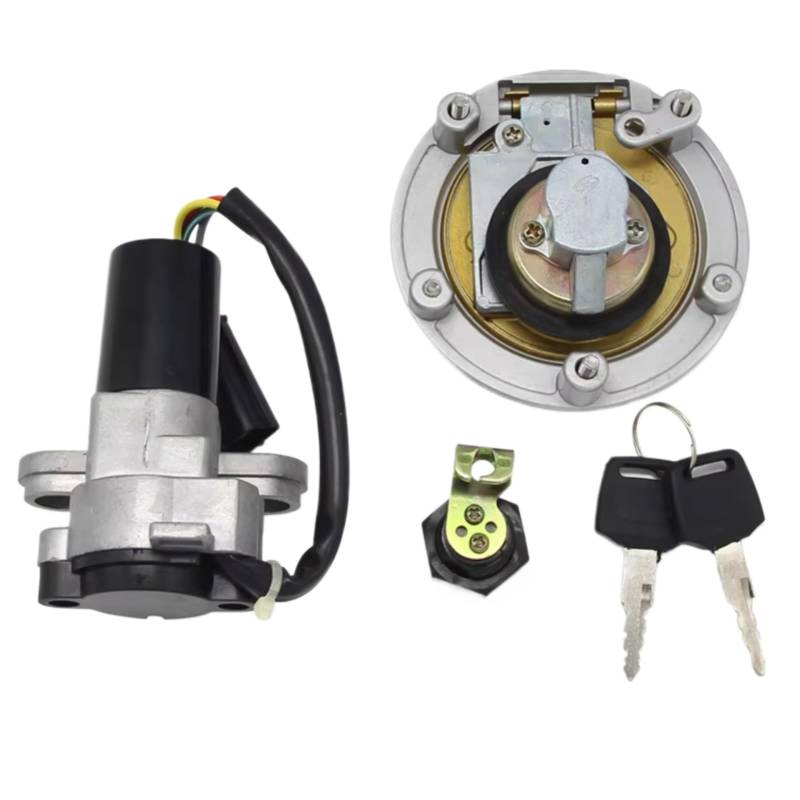 NOEyoue Zündschloss Kompatibel Mit Ducati Für 1198 2007–2013 Für 1198S 2007–2009 Für 848 2008–2013 Motorrad Für Sitz Für Tankdeckel-Kit Zündschalter von NOEyoue