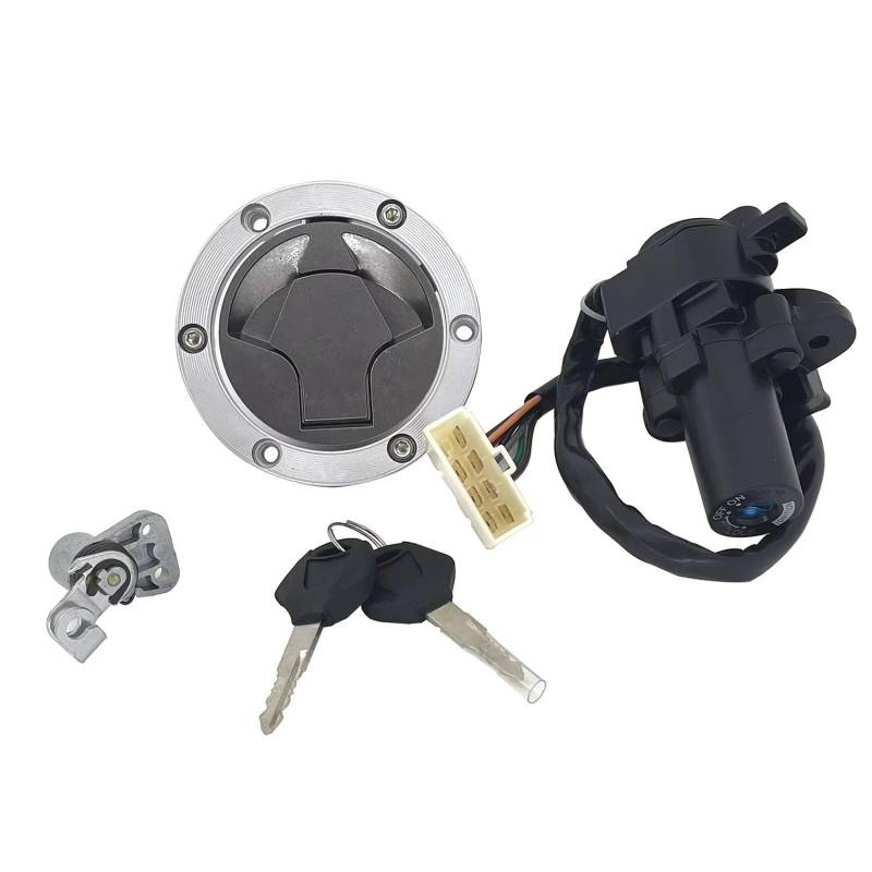 NOEyoue Zündschloss Kompatibel Mit Für Ninja Für 250R EX250J SE 2012 Für Ninja Für 250R EX250J 2008-2012 Zündschalter Für Tankdeckel Für Sitzschlossschlüssel von NOEyoue