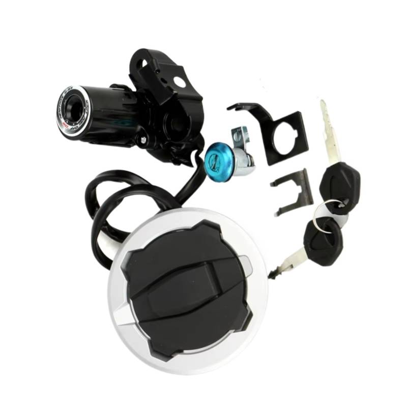 NOEyoue Zündschloss Kompatibel Mit Für Ninja Für Z800/900 Für RS 2017–2023 Motorrad-Zündschalter Für Tankdeckel-Abdeckung Für Sitzschlösser-Set von NOEyoue