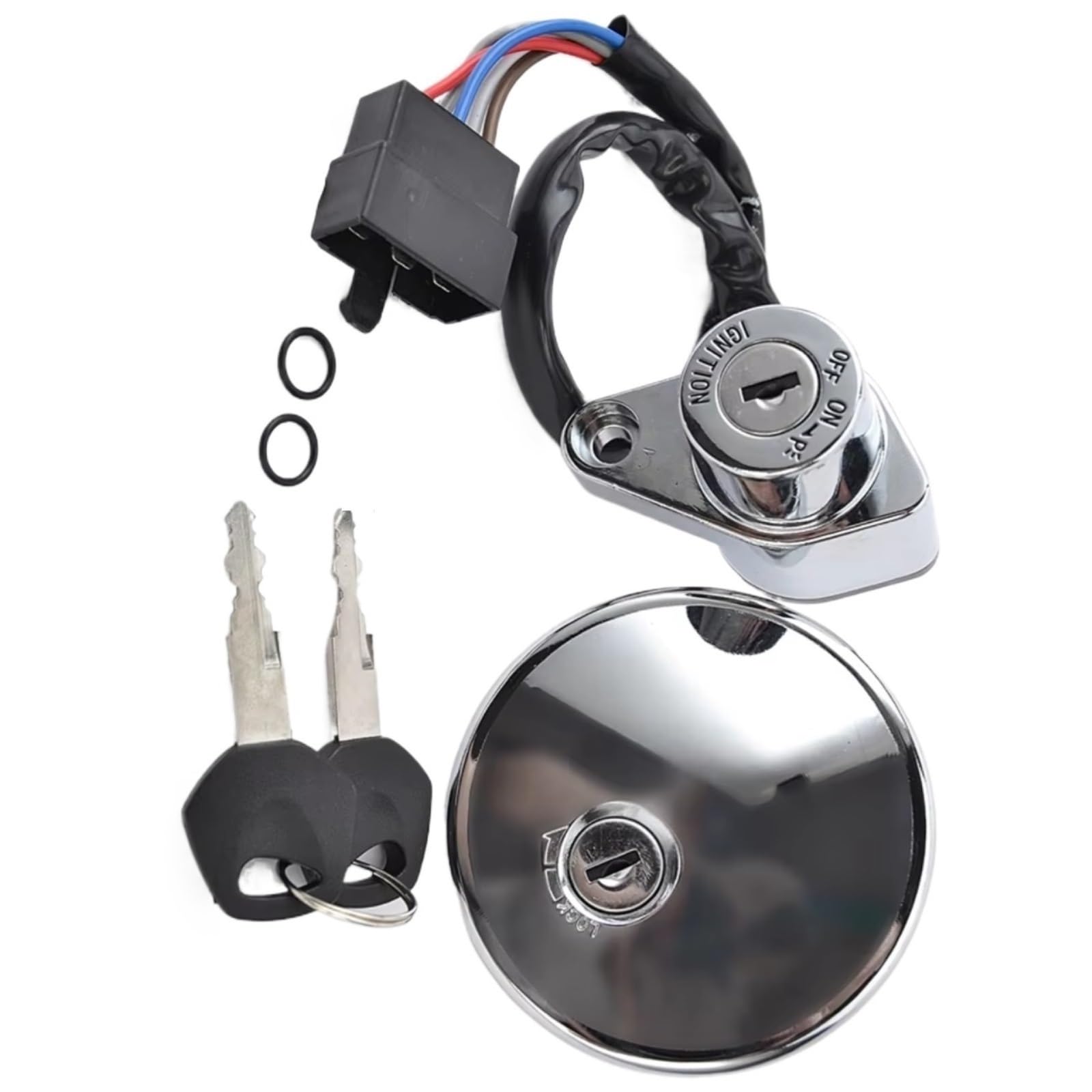 NOEyoue Zündschloss Kompatibel Mit Für VN800 800 1996–2001 Für VN800 800 Drifter 1999–2000 Motorrad-Zündschalter Tankdeckel-Abdeckung Sperrschlüssel NOEyoue Zündschloss Kompatibel Mit Für VN800 800 1996–2001 Für VN800 800 Drifter 1999–2000 Motorrad-Zündschalter Tankdeckel-Abdeckung Sperrschlüssel von NOEyoue