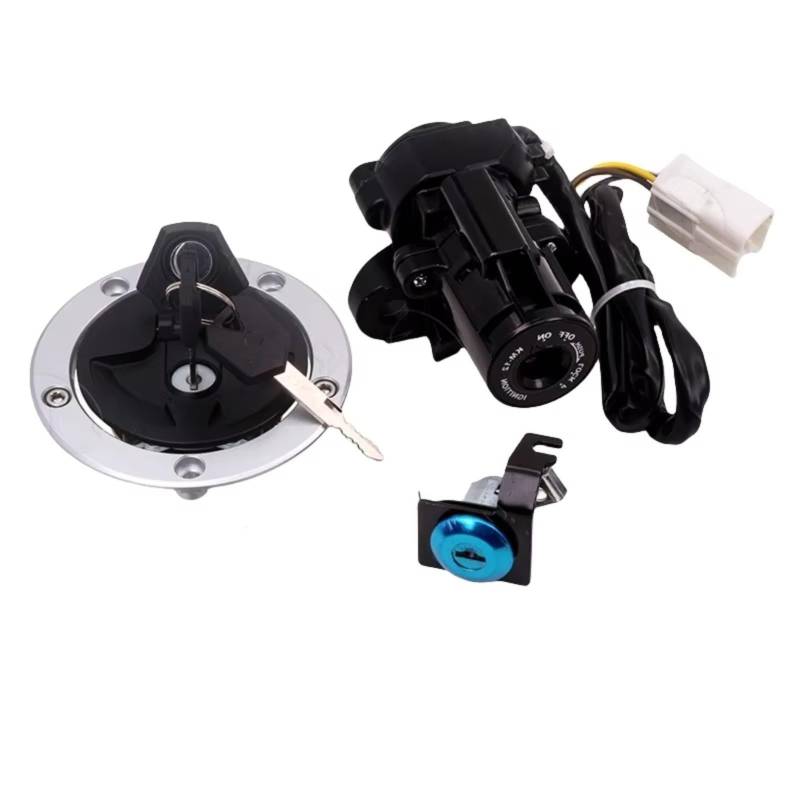 NOEyoue Zündschloss Kompatibel Mit Für Z1000 2010 2011 2012 2013 2014 2015 2016 Motorrad-Tankdeckel-Abdeckung Sitz Zündschalter Startsperrschlüssel-Set von NOEyoue