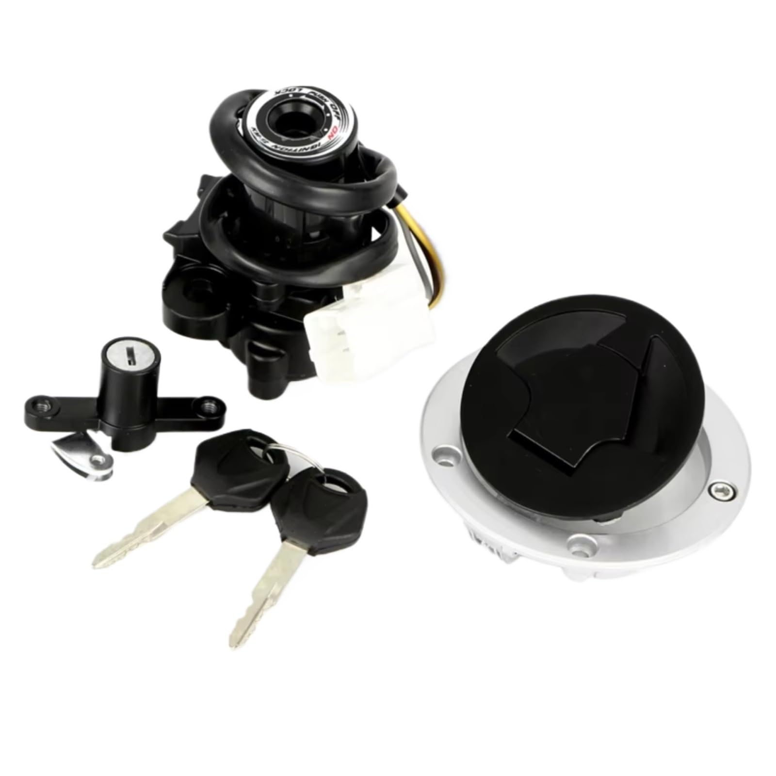 NOEyoue Zündschloss Kompatibel Mit Für Z1000SX Für Ninja Für ZX-6R Für ZX6R Für ZX636 2011-2016 Motorrad Für Tankdeckel-Zündschalter Für Sitzschlossschlüssel NOEyoue Zündschloss Kompatibel Mit Für Z1000SX Für Ninja Für ZX-6R Für ZX6R Für ZX636 2011-2016 Motorrad Für Tankdeckel-Zündschalter Für Sitzschlossschlüssel von NOEyoue
