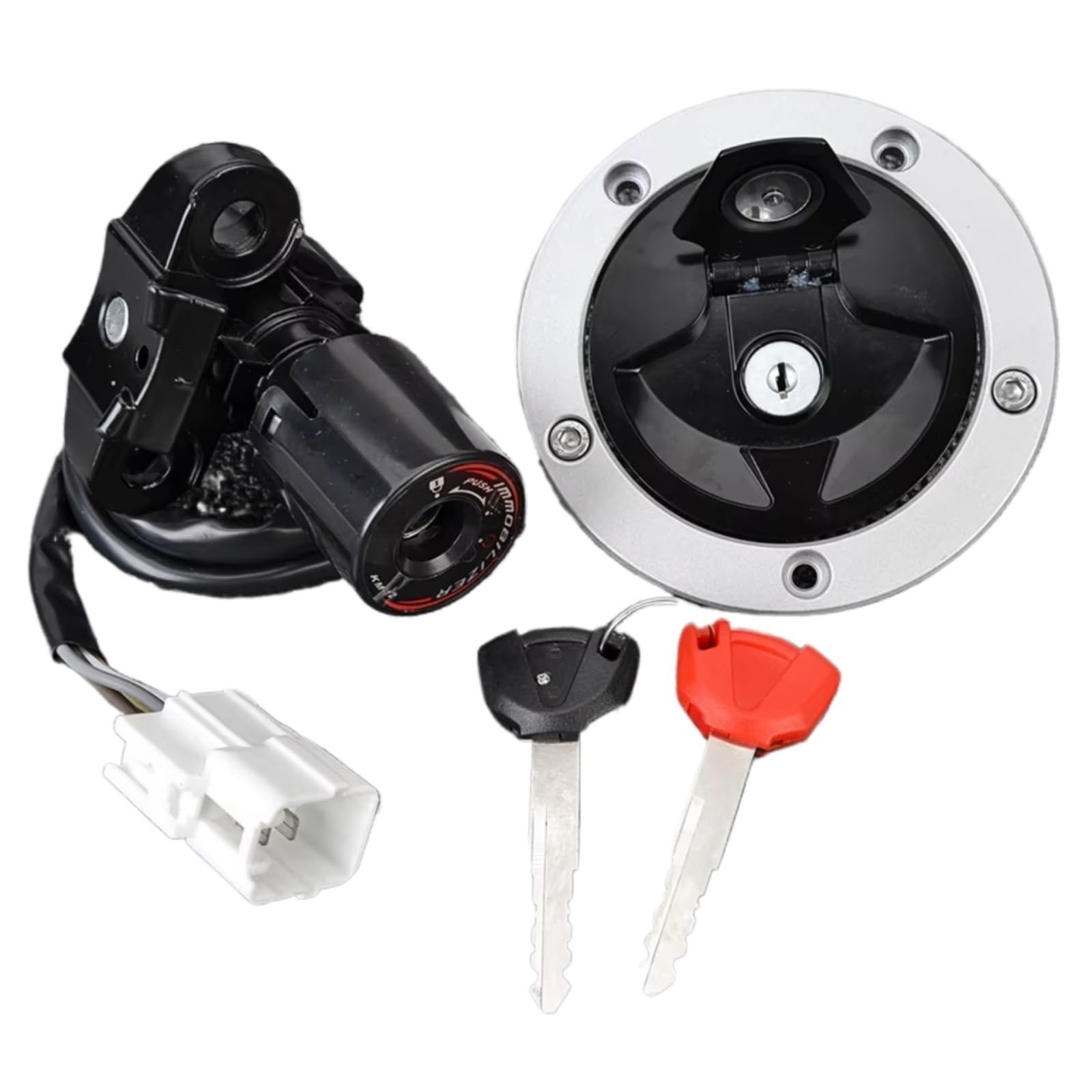 NOEyoue Zündschloss Kompatibel Mit Für ZX1400 Für Ninja Für ZX14R 2012–2017 Für ER650 Für ER6N 2012–2016 Zündschalter Für Tankdeckel Für Sitzschloss-Schlüsselsatz NOEyoue Zündschloss Kompatibel Mit Für ZX1400 Für Ninja Für ZX14R 2012–2017 Für ER650 Für ER6N 2012–2016 Zündschalter Für Tankdeckel Für Sitzschloss-Schlüsselsatz von NOEyoue