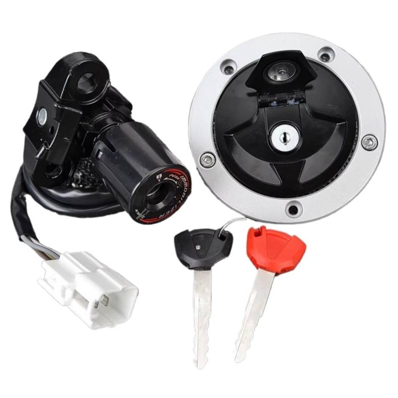 NOEyoue Zündschloss Kompatibel Mit Für ZX1400 Für Ninja Für ZX14R 2012–2017 Für ER650 Für ER6N 2012–2016 Zündschalter Für Tankdeckel Für Sitzschloss-Schlüsselsatz von NOEyoue