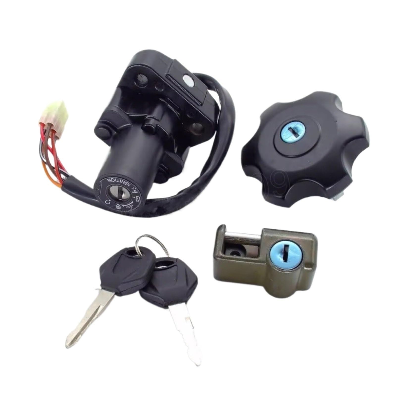 NOEyoue Zündschloss Kompatibel Mit Suzuki Für DR650S Für DR650SE 1998-2022 Tankdeckel Zündschloss Für Sitz Schloss Set Motorrad Zubehör NOEyoue Zündschloss Kompatibel Mit Suzuki Für DR650S Für DR650SE 1998-2022 Tankdeckel Zündschloss Für Sitz Schloss Set Motorrad Zubehör von NOEyoue