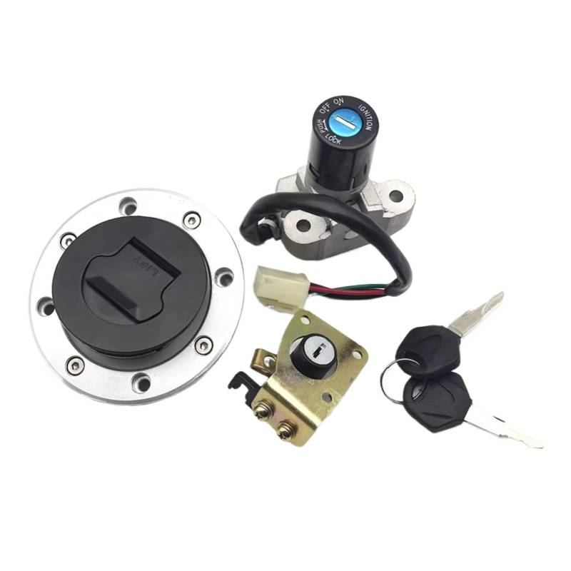 NOEyoue Zündschloss Kompatibel Mit Suzuki Für GS500 1989–2000 Motorrad-Zündschalter Für Tankdeckel-Abdeckung Sitzschloss-Schlüssel-Set Motorrad-Zubehör von NOEyoue