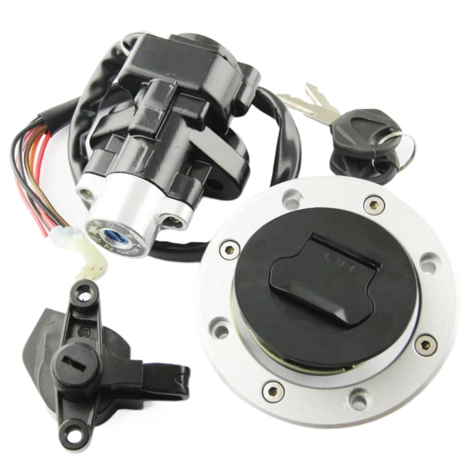 NOEyoue Zündschloss Kompatibel Mit Suzuki Für GSF600 Für Bandit 1995–2004 Für GSF1200 Für Bandit 1997–2005 Motorrad-Tankdeckel-Abdeckungsschloss-Set NOEyoue Zündschloss Kompatibel Mit Suzuki Für GSF600 Für Bandit 1995–2004 Für GSF1200 Für Bandit 1997–2005 Motorrad-Tankdeckel-Abdeckungsschloss-Set von NOEyoue