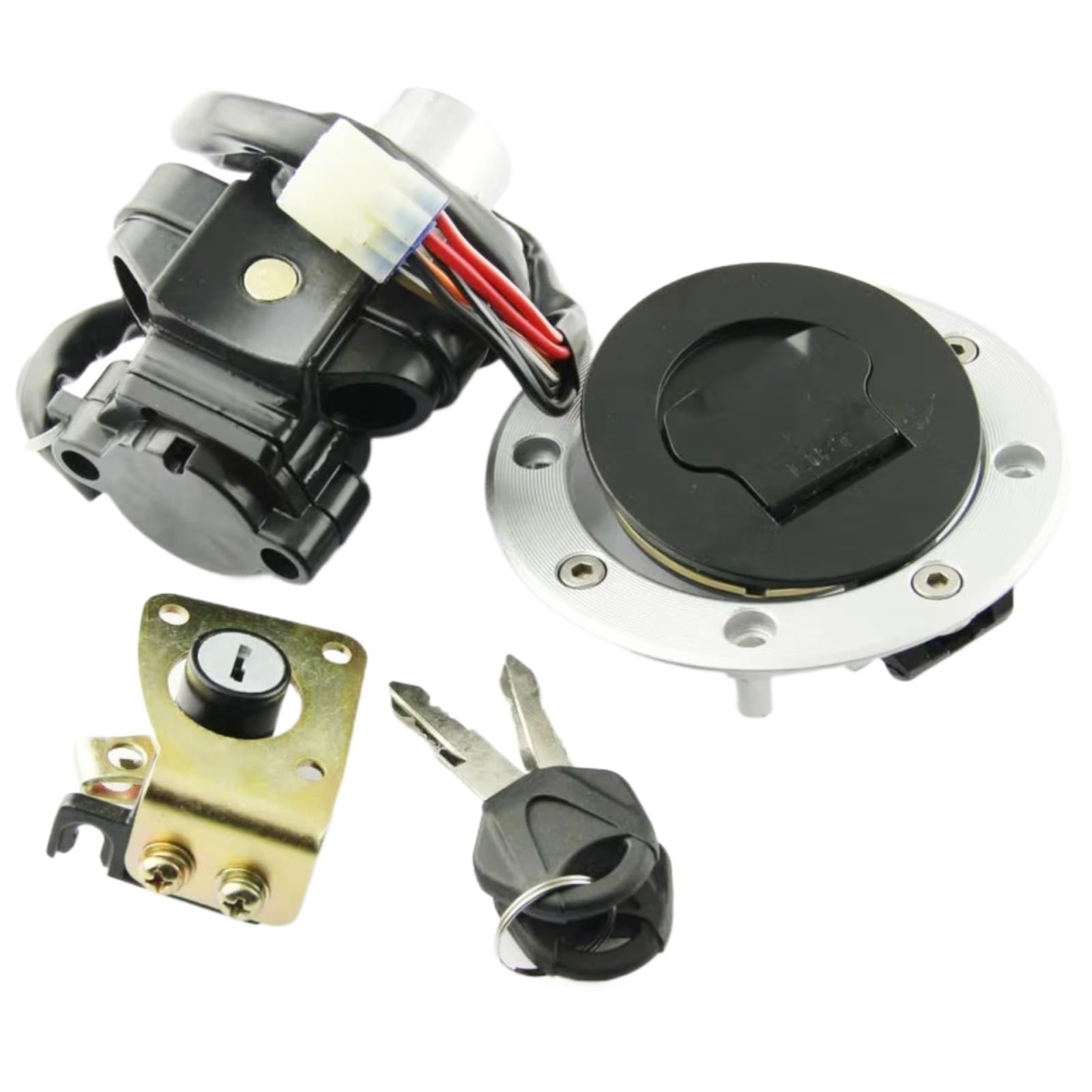 NOEyoue Zündschloss Kompatibel Mit Suzuki Für GSX600 1998–2006 Für GSXR600 1997–2000 Für GSXR750 1993–1999 Motorrad-Tankdeckel-Abdeckungsschloss-Set NOEyoue Zündschloss Kompatibel Mit Suzuki Für GSX600 1998–2006 Für GSXR600 1997–2000 Für GSXR750 1993–1999 Motorrad-Tankdeckel-Abdeckungsschloss-Set von NOEyoue