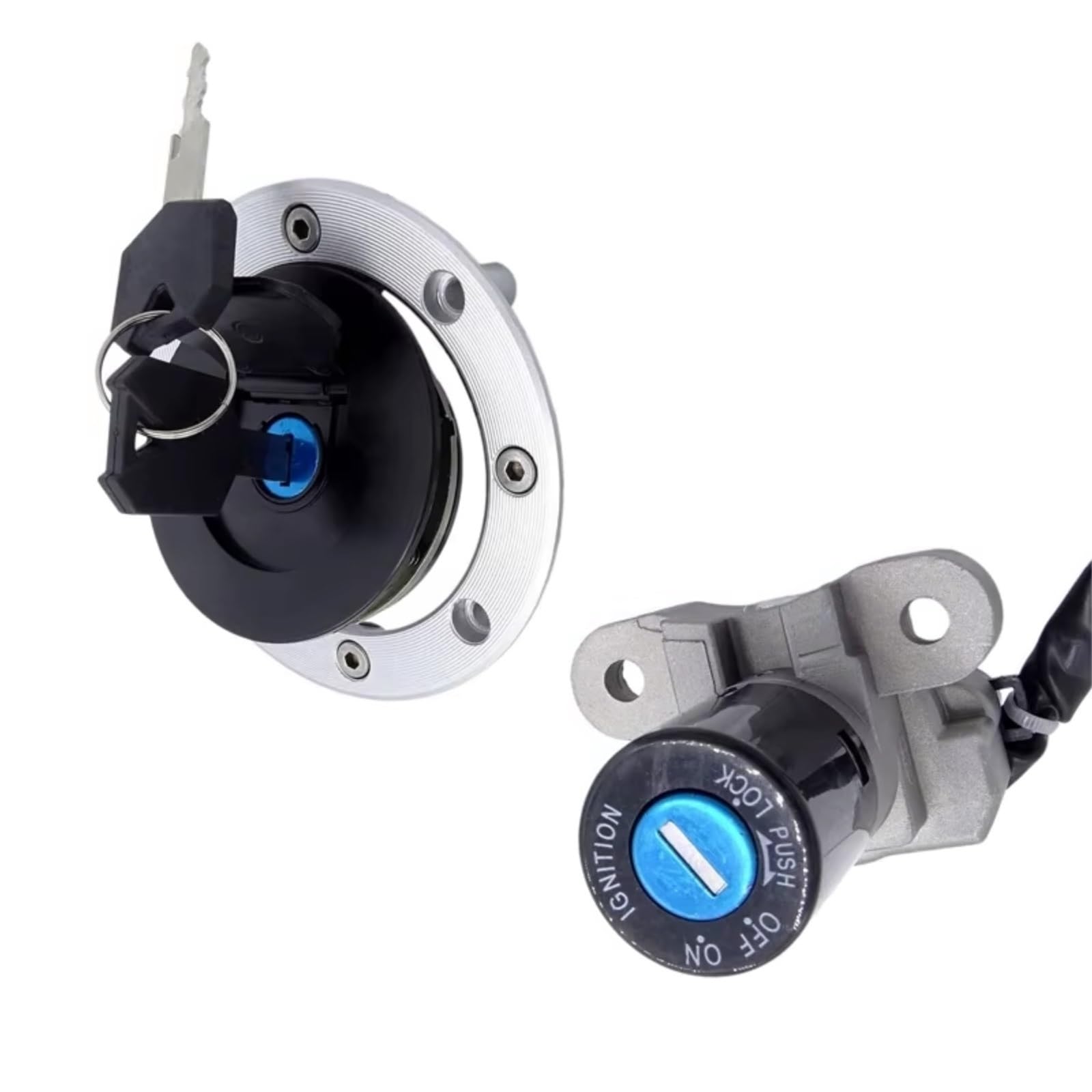 NOEyoue Zündschloss Kompatibel Mit Suzuki Für GSX750 1998–2001 Für GSX750F 1998 1999 2001–2006 Für GSXR600 1997–2000 Motorrad-Tankdeckel Und Zündschloss NOEyoue Zündschloss Kompatibel Mit Suzuki Für GSX750 1998–2001 Für GSX750F 1998 1999 2001–2006 Für GSXR600 1997–2000 Motorrad-Tankdeckel Und Zündschloss von NOEyoue
